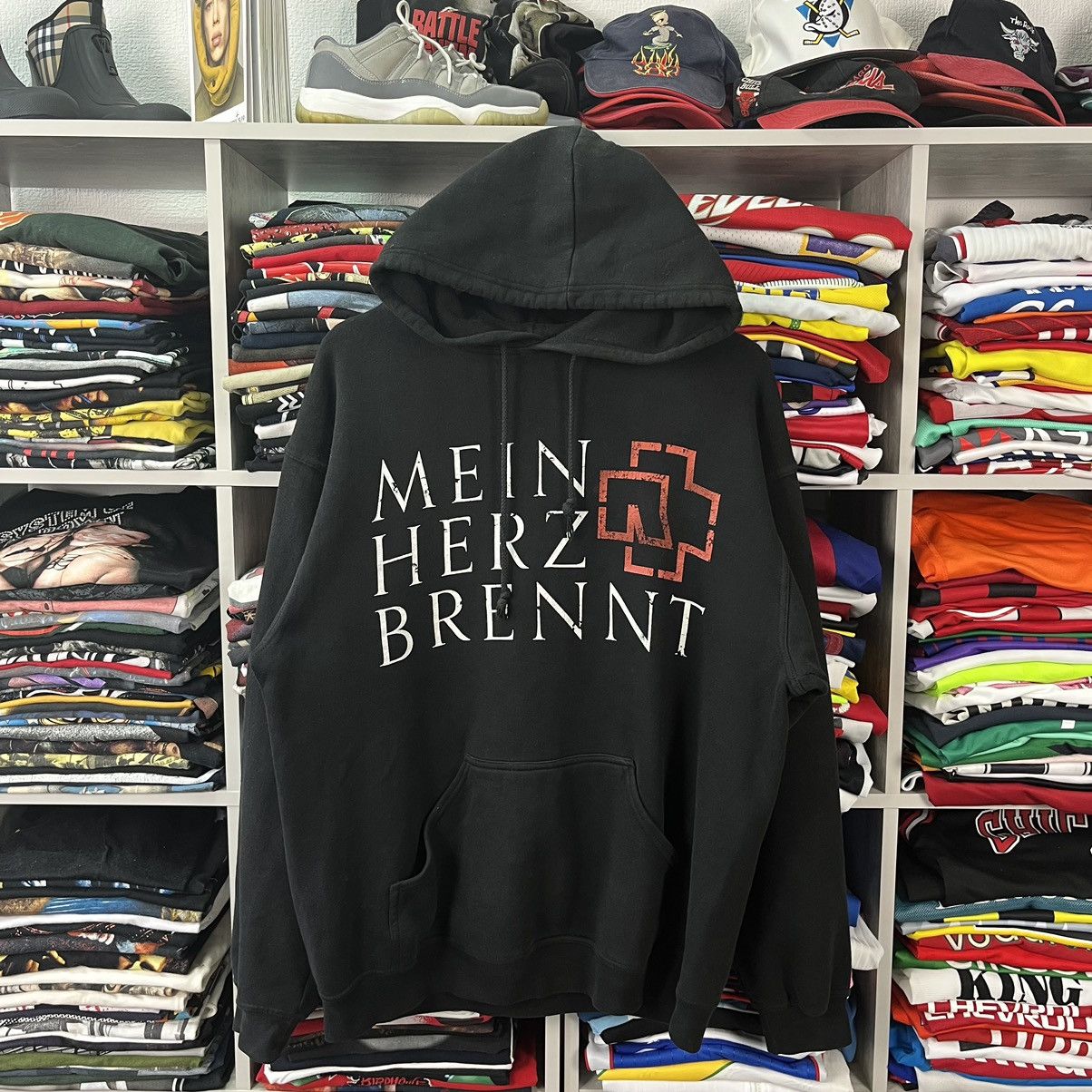 Band Tees VINTAGE 2000’s RAMMSTEIN MEIN HERZ BRENNT BIG LOGO HOODIE Size US L / EU 52-54 / 3 - 3 Thumbnail
