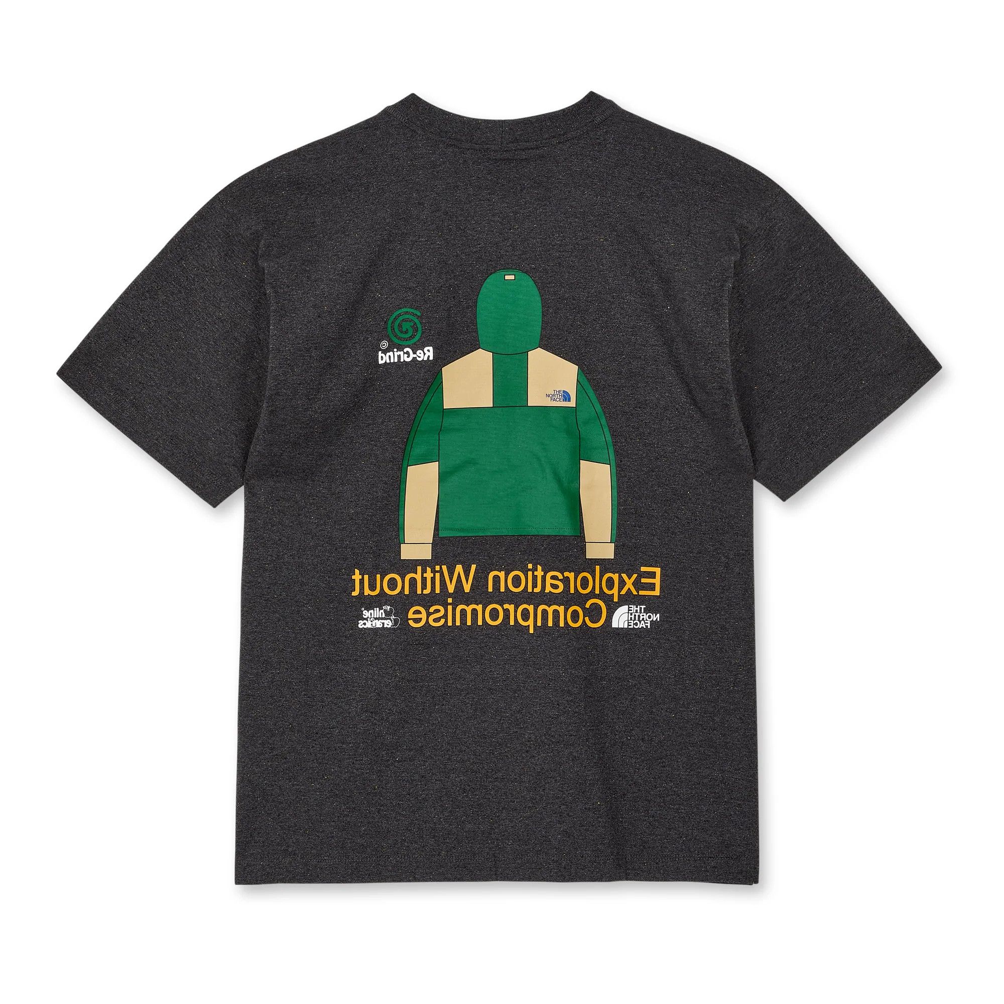 Online Ceramics × The North Face Large Black Regrind Knit T-Shirt Tee TNF Green CDG White Size US L / EU 52-54 / 3 - 2 Thumbnail