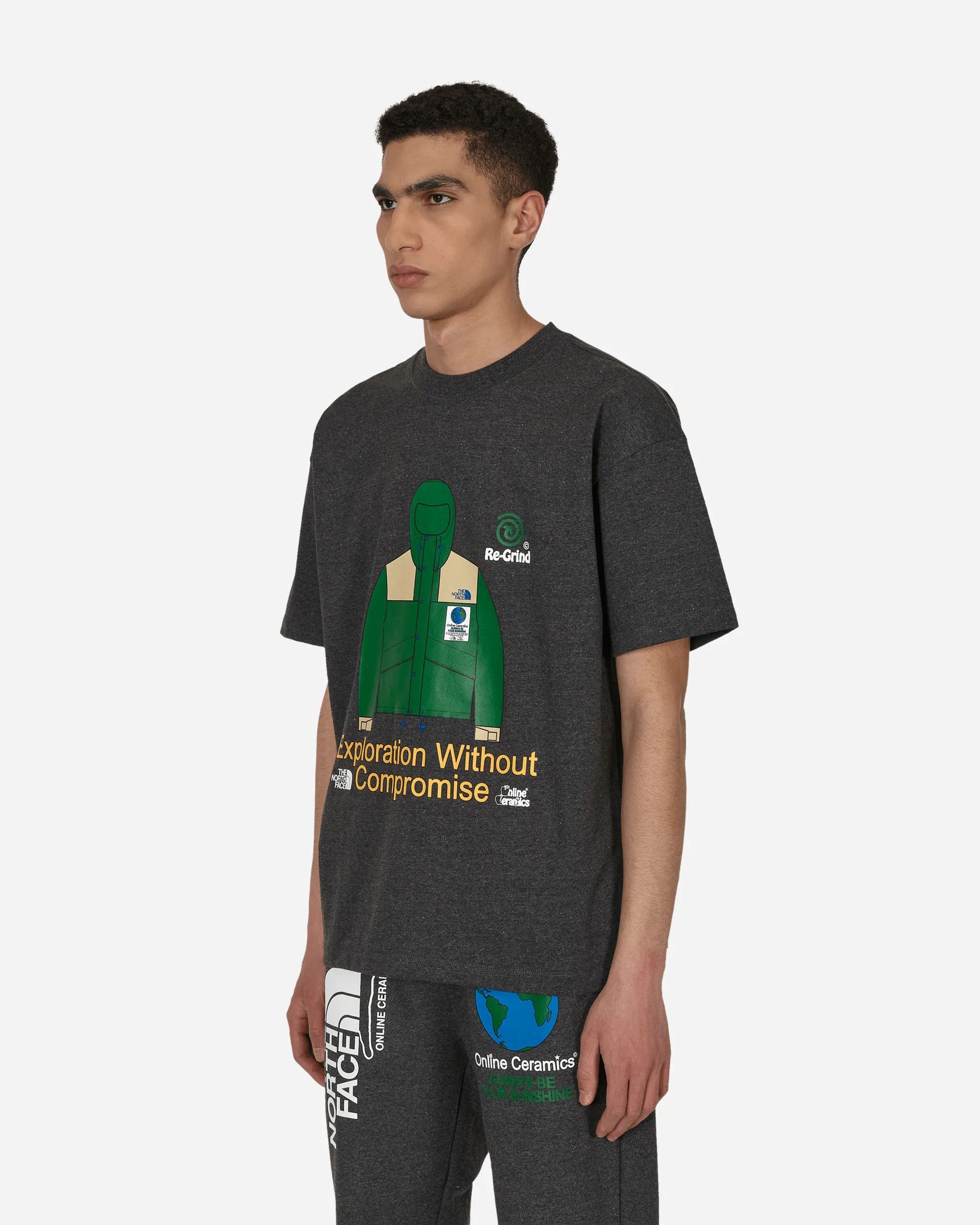 Online Ceramics × The North Face Large Black Regrind Knit T-Shirt Tee TNF Green CDG White Size US L / EU 52-54 / 3 - 6 Thumbnail