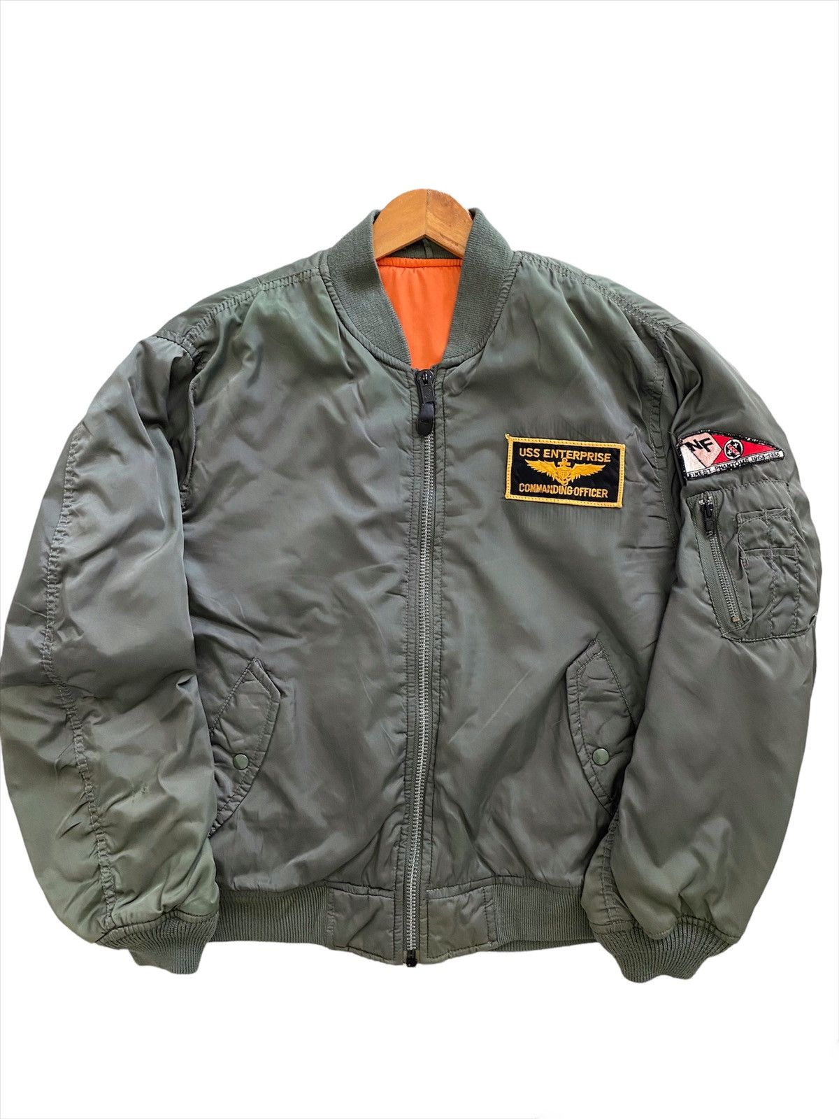 Rare USS Commanding Offcer MA-1 Bomber Jacket