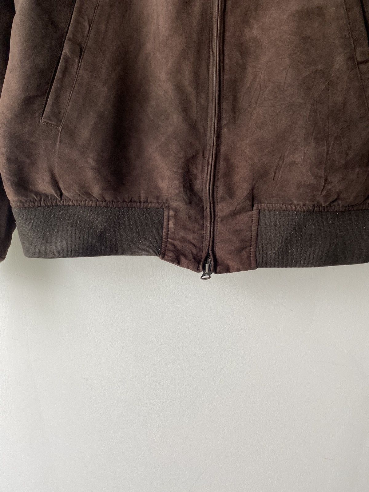 Japanese Brand × Uniqlo UNIQLO Suede Bomber Jacket Size US L / EU 52-54 / 3 - 6 Thumbnail