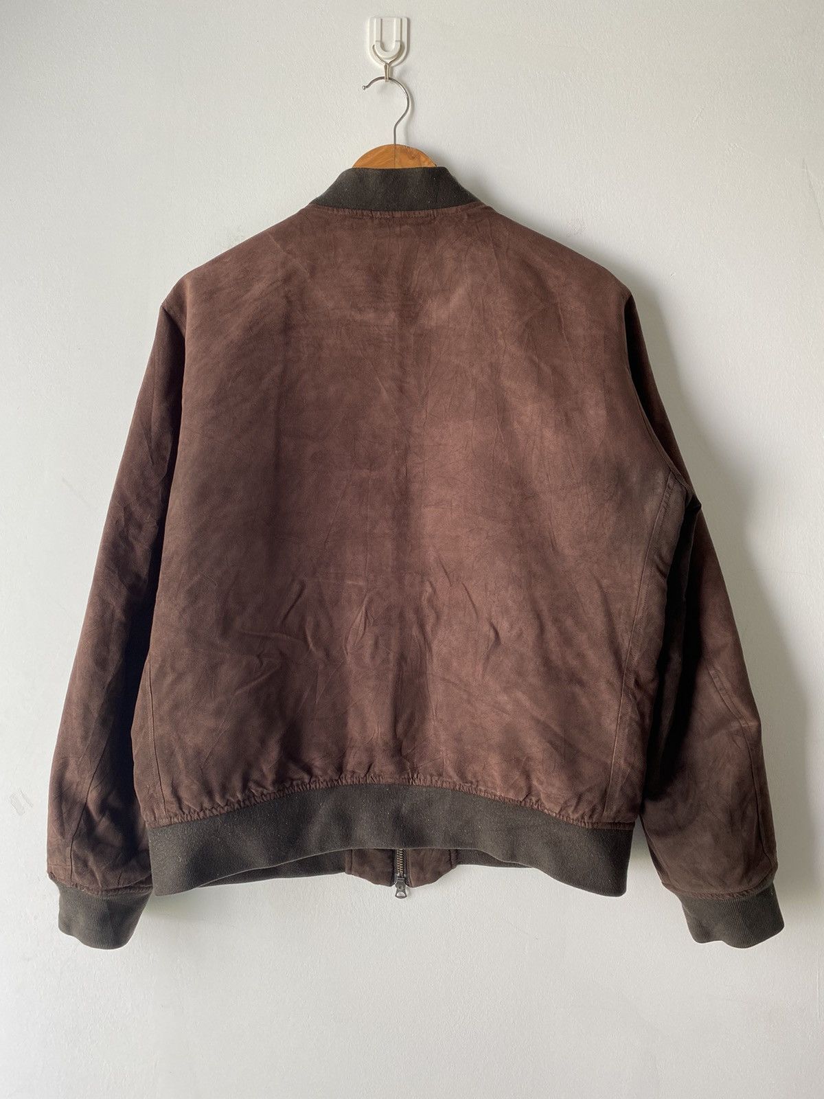 Japanese Brand × Uniqlo UNIQLO Suede Bomber Jacket Size US L / EU 52-54 / 3 - 3 Thumbnail
