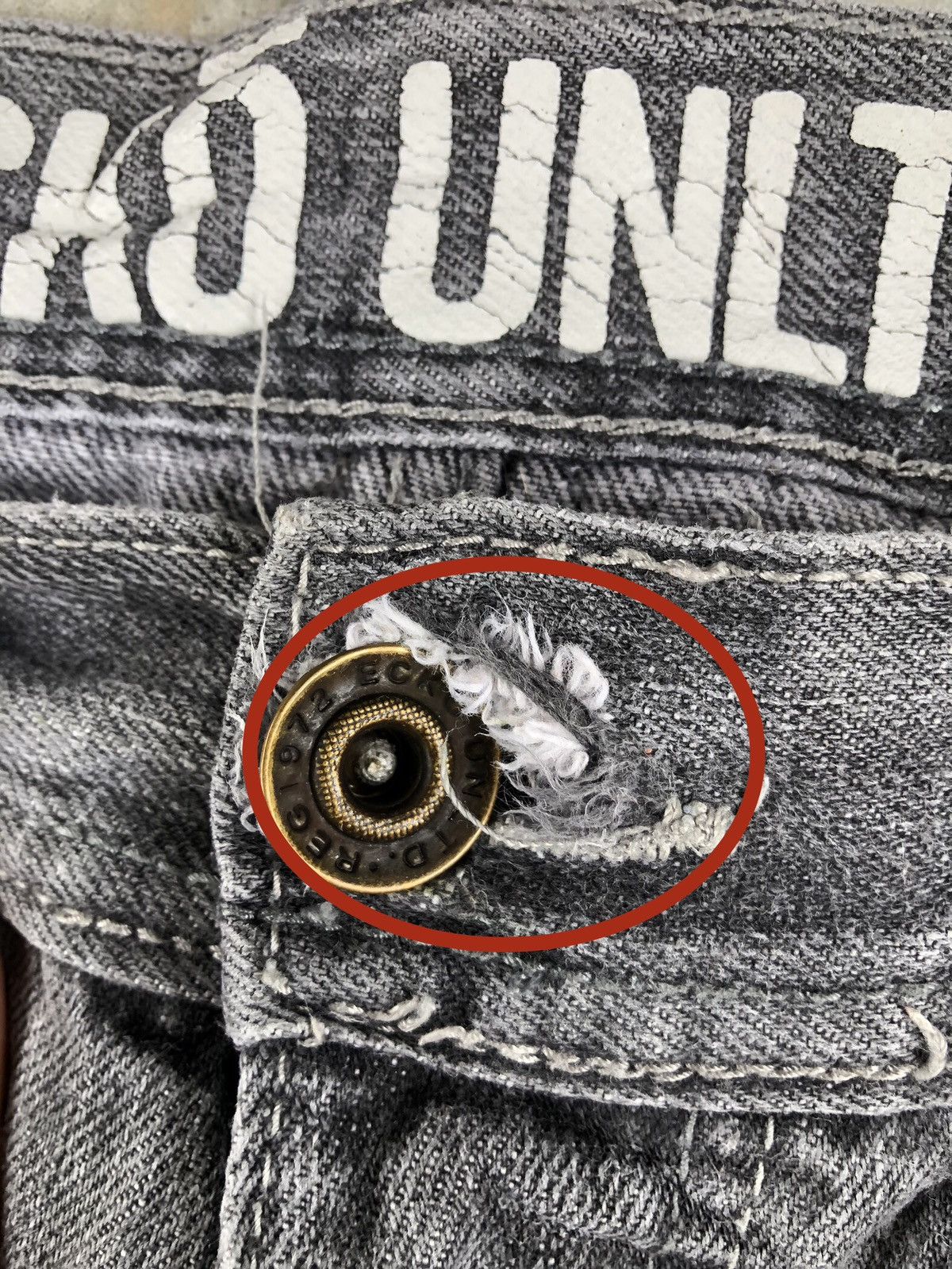 Ecko Unltd. Ecko Baggy Jeans hip hop Embroidered Jeans Skateboards Size US 37 - 17 Thumbnail