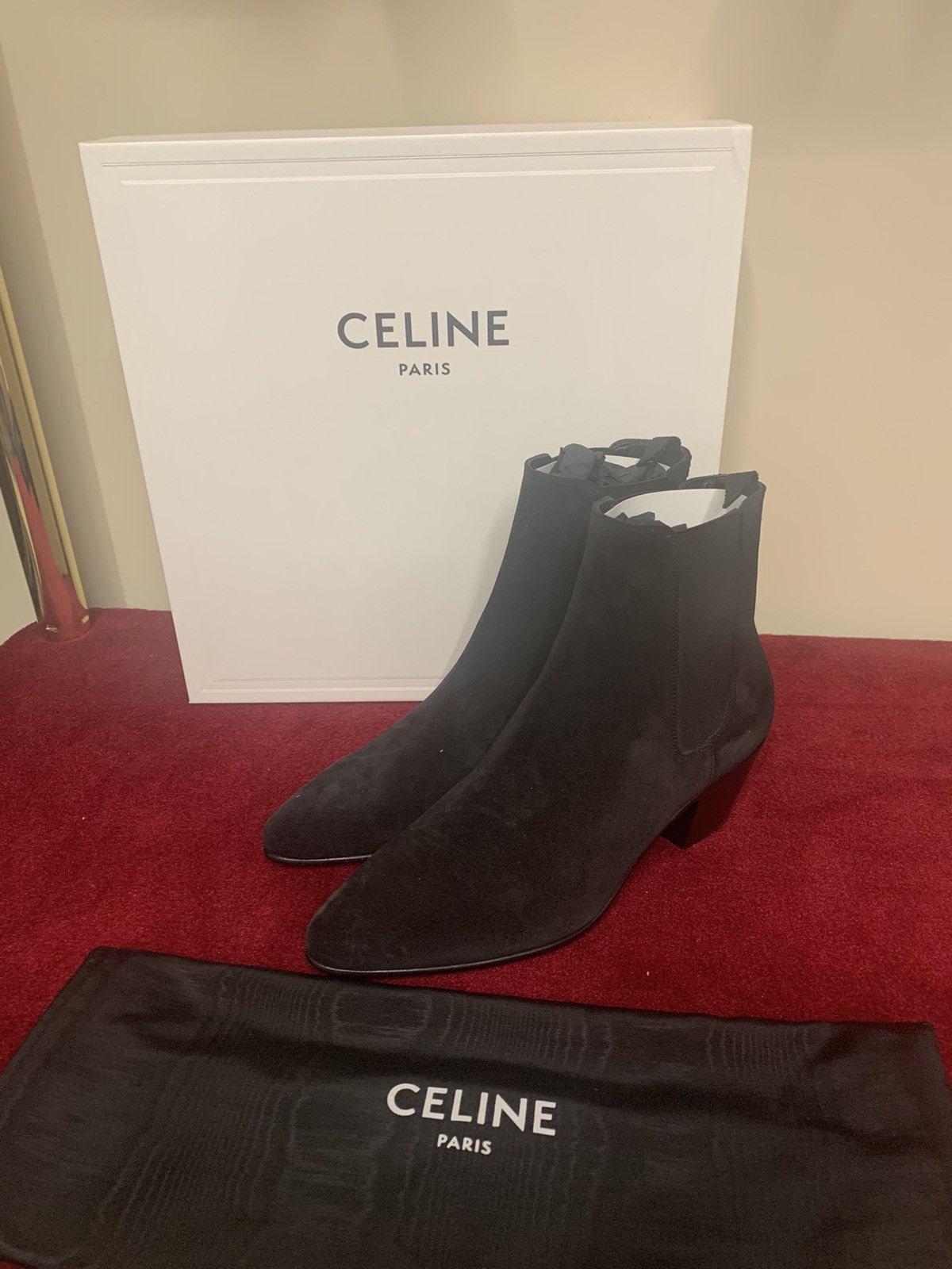 image of Celine Jacno Chelsea Boots 60 Mm in Black, Men's (Size 9.5)
