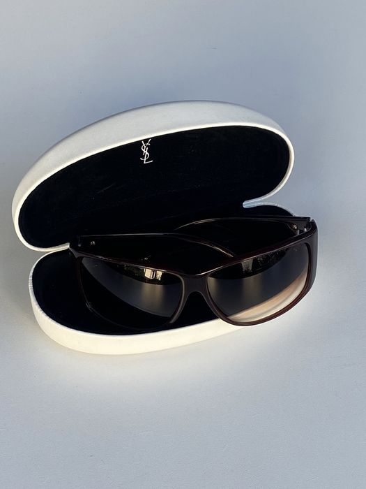 Yves Saint Laurent YVES SAINT LAURENT Oversize Round Sunglasses YSL ...