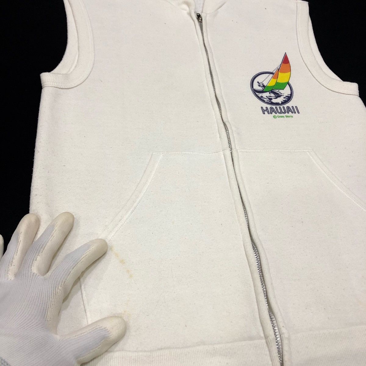 Vintage Vintage 1980 Hawaii Vest Sweatshirt Size US S / EU 44-46 / 1 - 6 Thumbnail