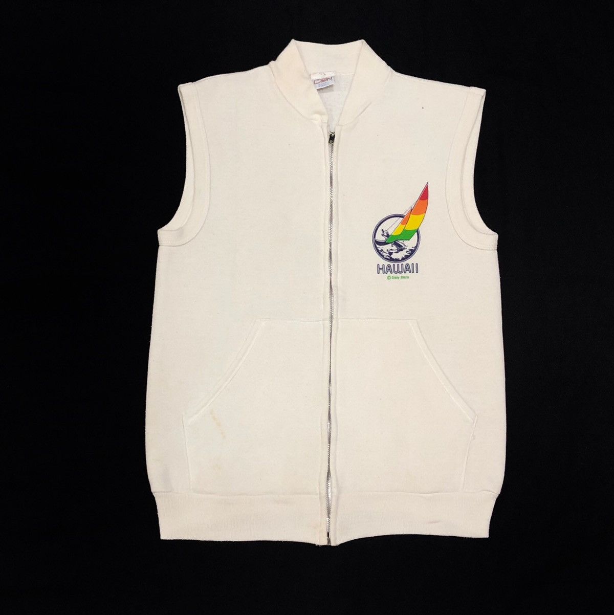 Vintage Vintage 1980 Hawaii Vest Sweatshirt Size US S / EU 44-46 / 1 - 5 Thumbnail