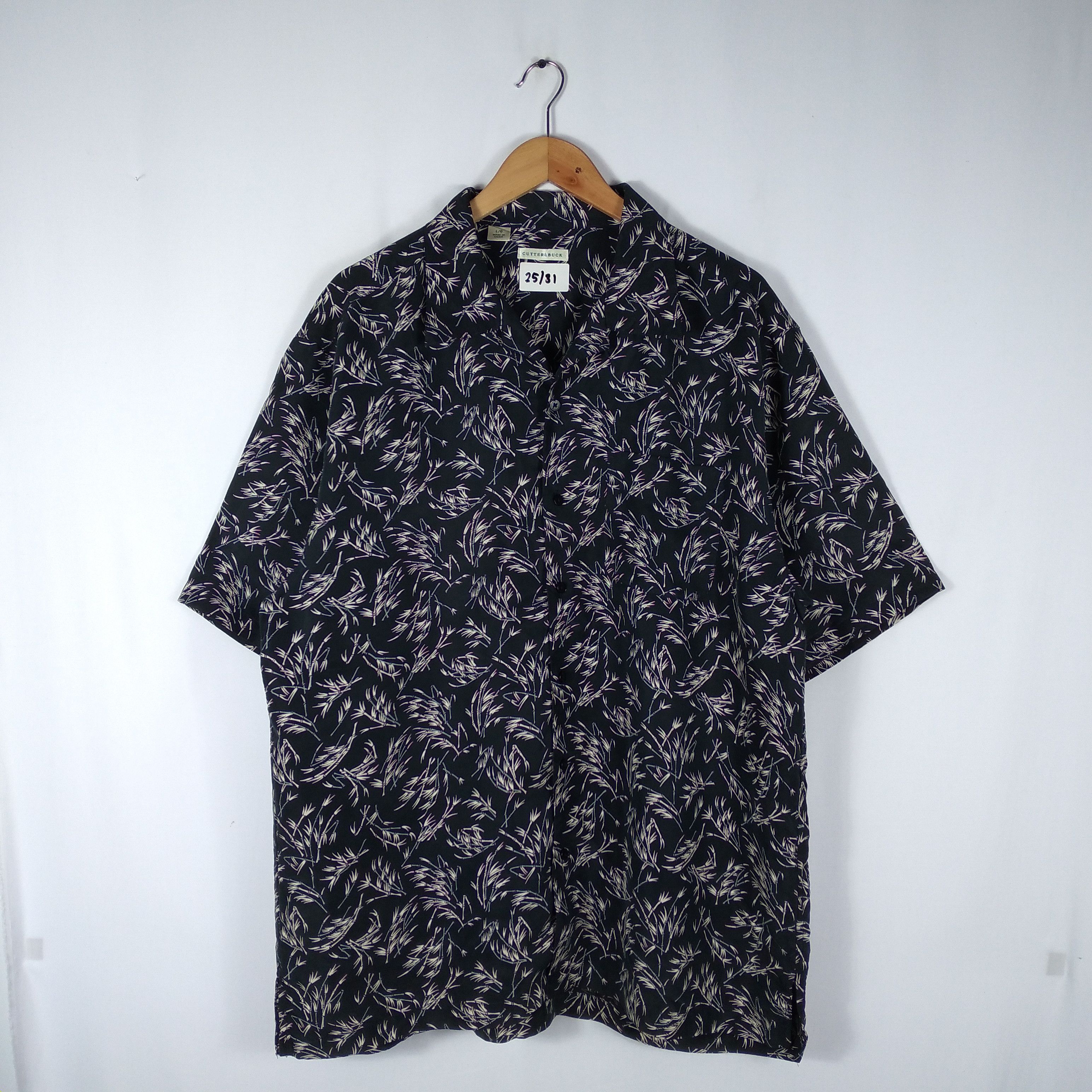 Arts & Science × Cutter & Buck × Vintage Vintage Fullprint Cutter And Buck Art Flower Button Shirt Size US L / EU 52-54 / 3 - 1 Thumbnail