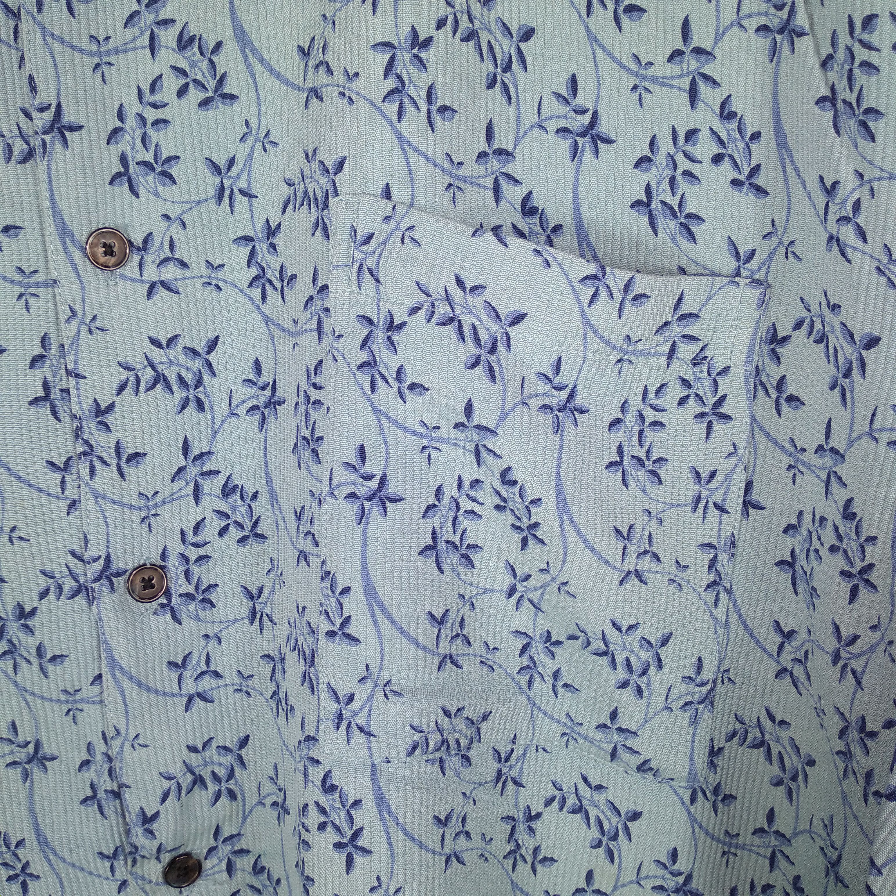 Neiman Marcus × Vintage Vintage Neiman Marcus Art Flower Button Up Shirt Size US M / EU 48-50 / 2 - 4 Thumbnail