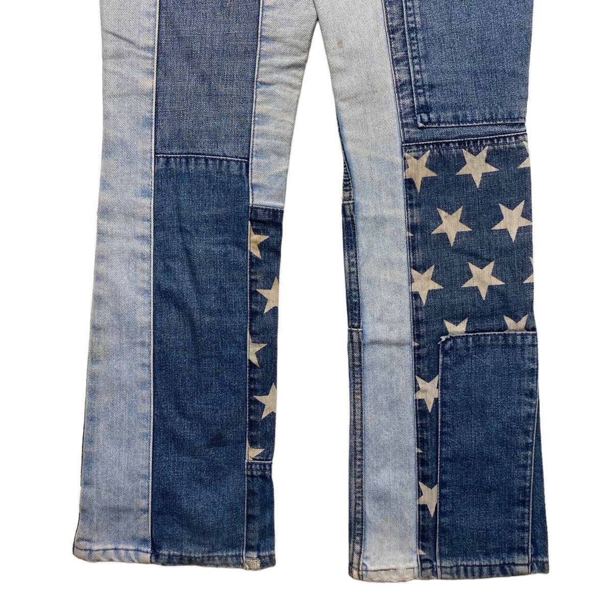 Hysteric Glamour 1990s Hysteric Mini - Patchwork Star Denim Pants Size 24" / US 00 / IT 34 - 6 Thumbnail