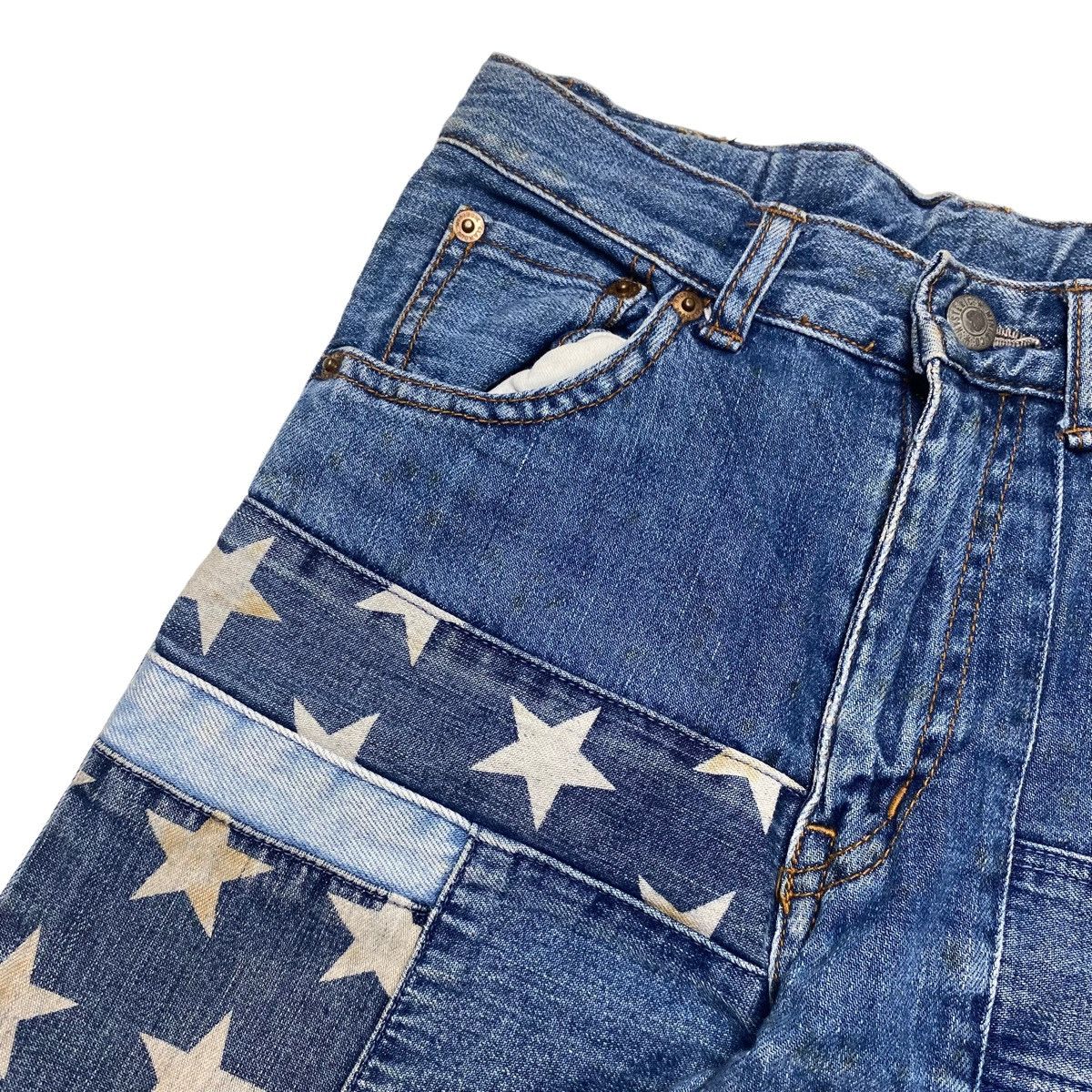 Hysteric Glamour 1990s Hysteric Mini - Patchwork Star Denim Pants Size 24" / US 00 / IT 34 - 9 Thumbnail