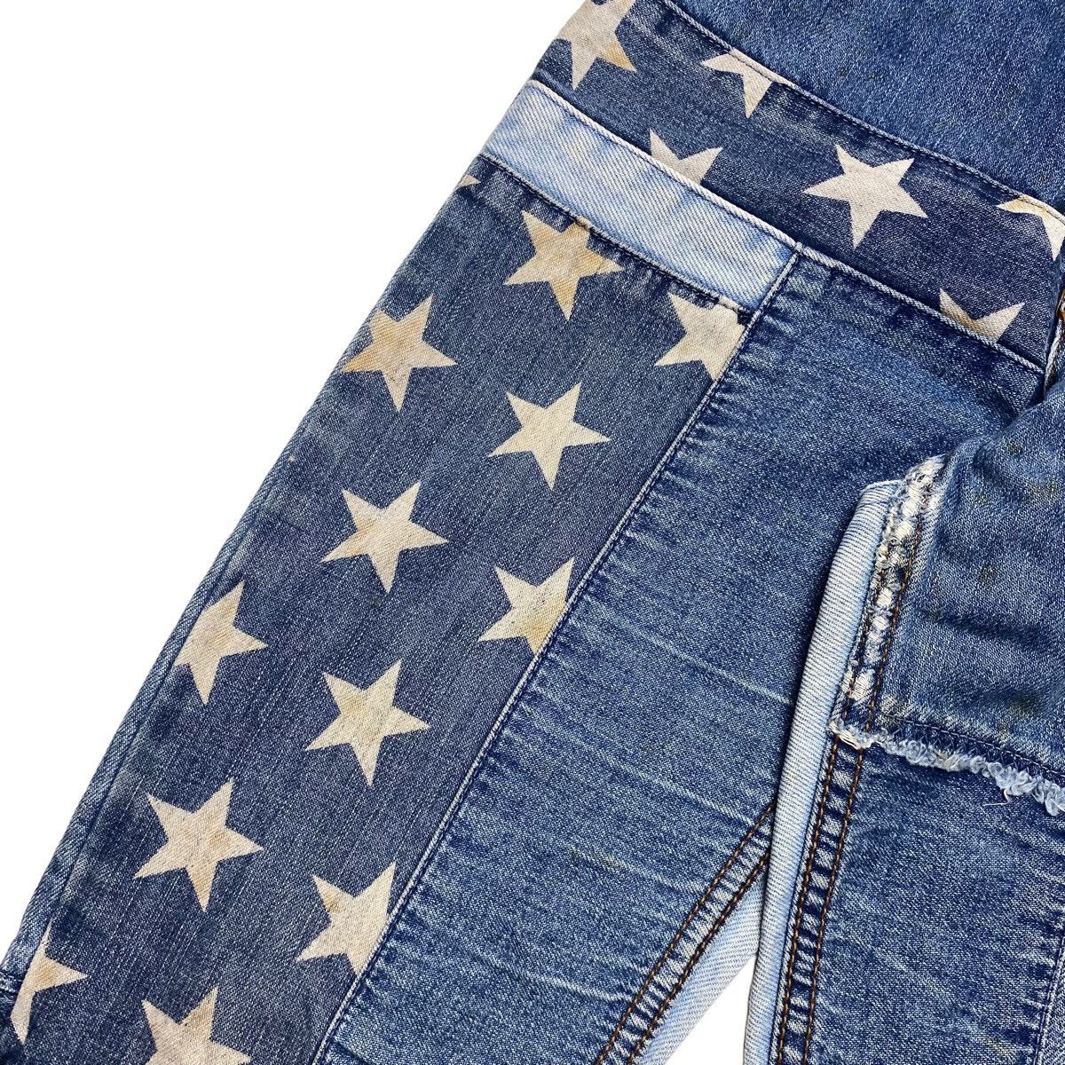 Hysteric Glamour 1990s Hysteric Mini - Patchwork Star Denim Pants Size 24" / US 00 / IT 34 - 7 Thumbnail