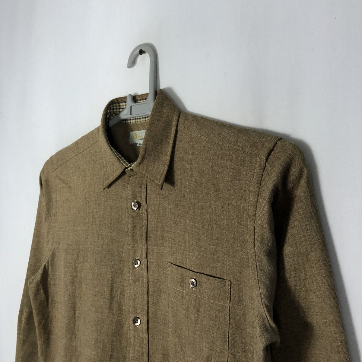 Aquascutum × Designer × Vintage 🔥Rare🔥Aquascutum Wool Button Up Casual Workers Shirts Size US S / EU 44-46 / 1 - 6 Thumbnail