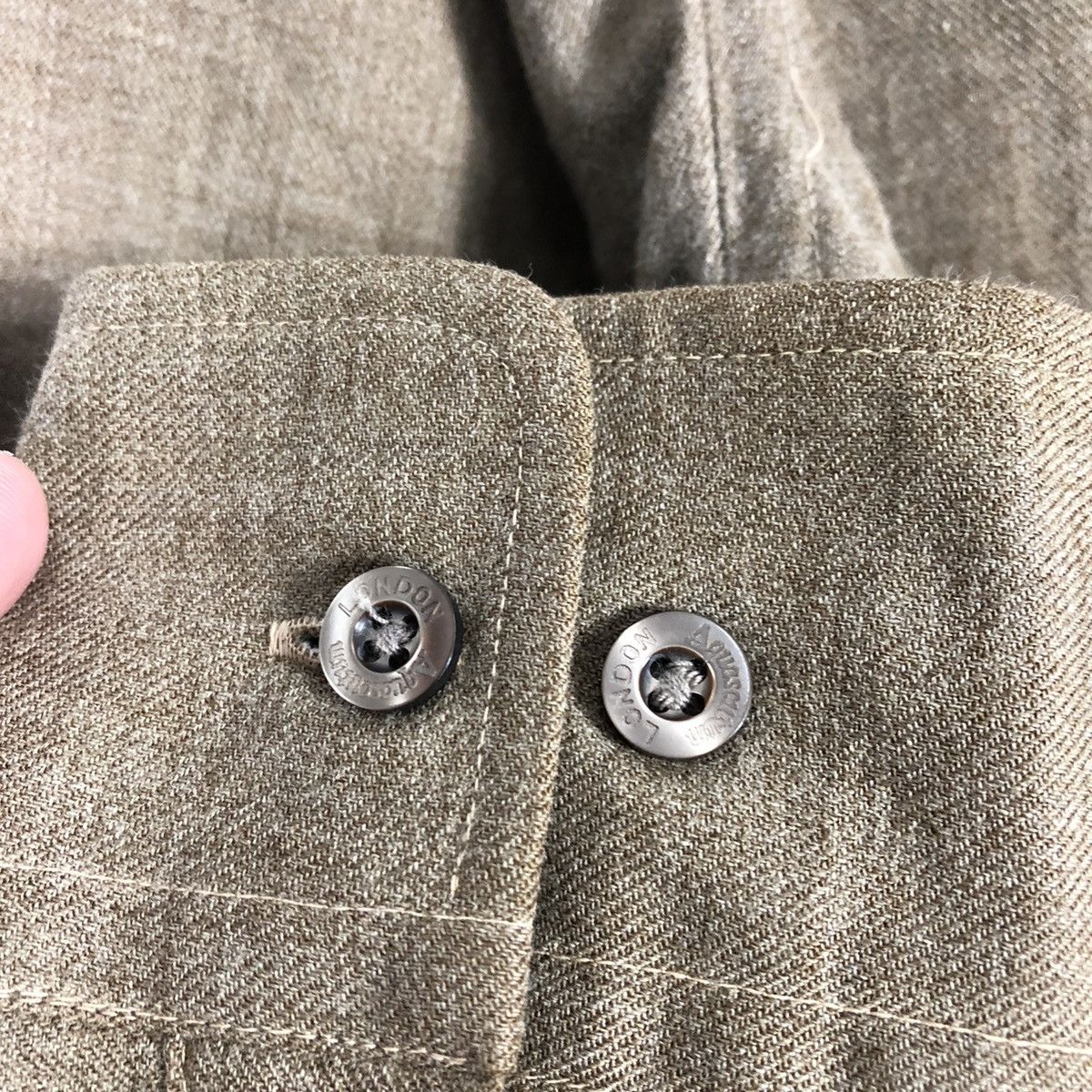 Aquascutum × Designer × Vintage 🔥Rare🔥Aquascutum Wool Button Up Casual Workers Shirts Size US S / EU 44-46 / 1 - 10 Thumbnail