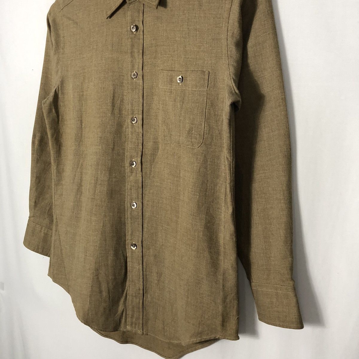 Aquascutum × Designer × Vintage 🔥Rare🔥Aquascutum Wool Button Up Casual Workers Shirts Size US S / EU 44-46 / 1 - 7 Thumbnail