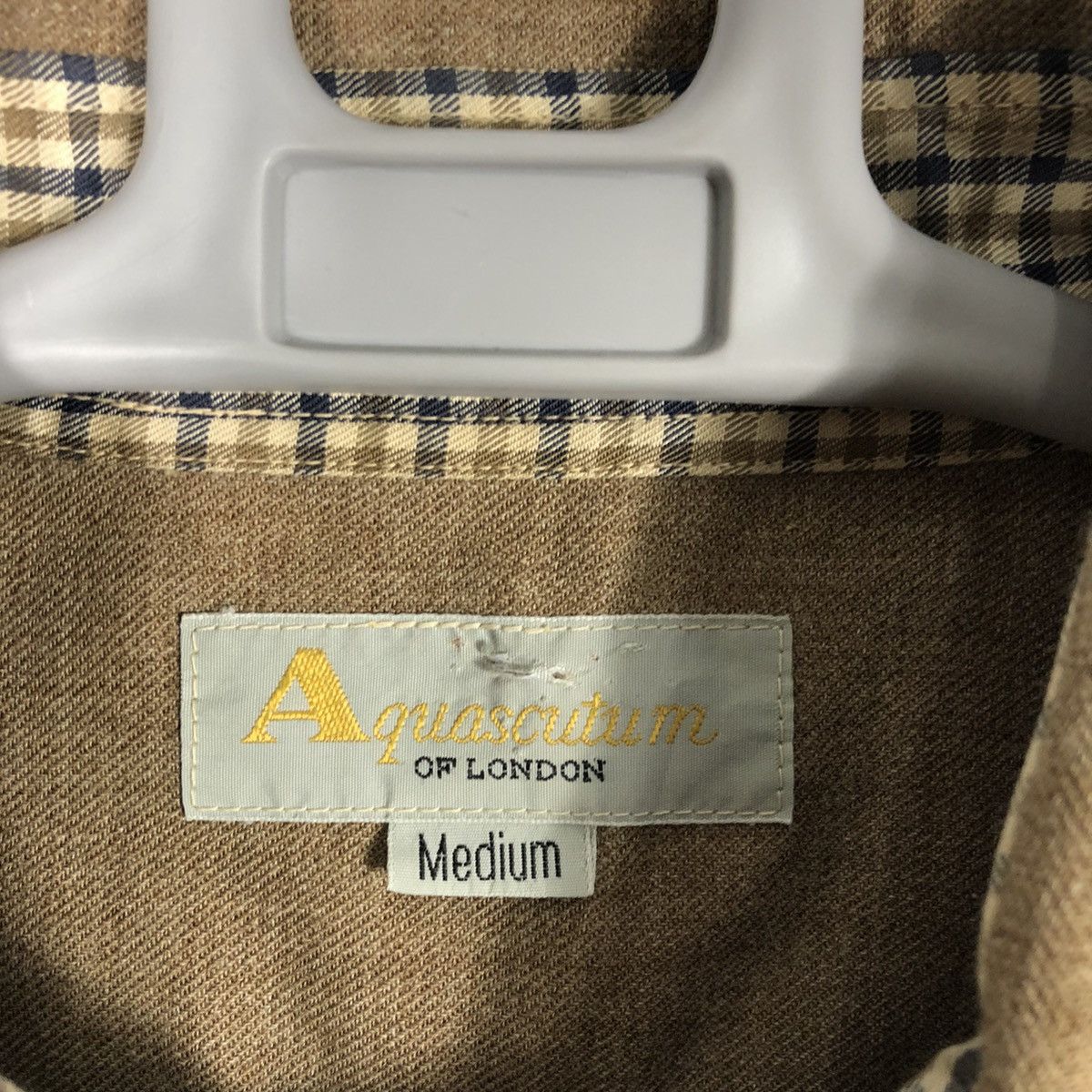 Aquascutum × Designer × Vintage 🔥Rare🔥Aquascutum Wool Button Up Casual Workers Shirts Size US S / EU 44-46 / 1 - 11 Thumbnail