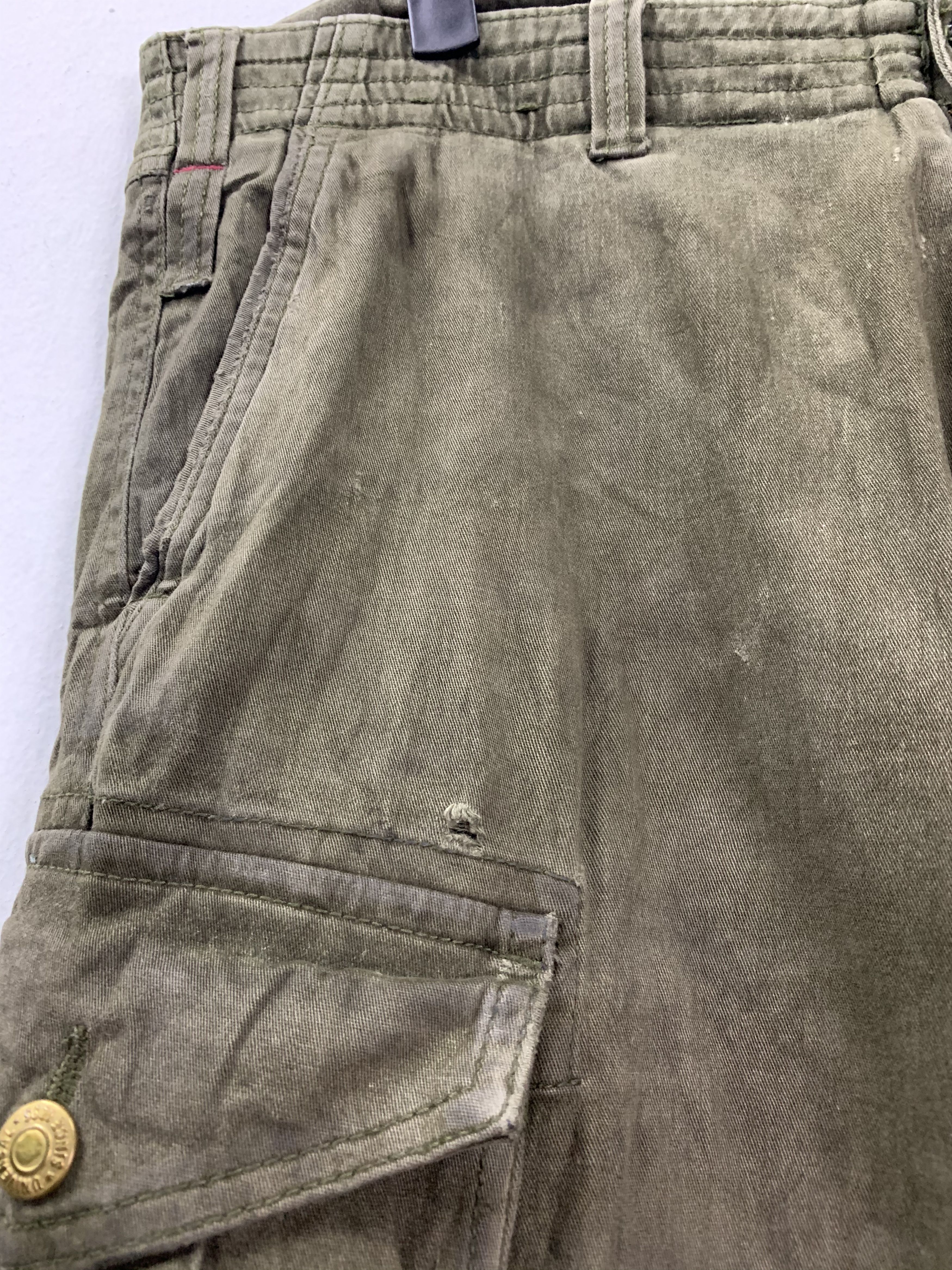 Japanese Brand Japan stripe GERIDE tactical cargo multipocket pants #133 Size US 35 - 8 Thumbnail