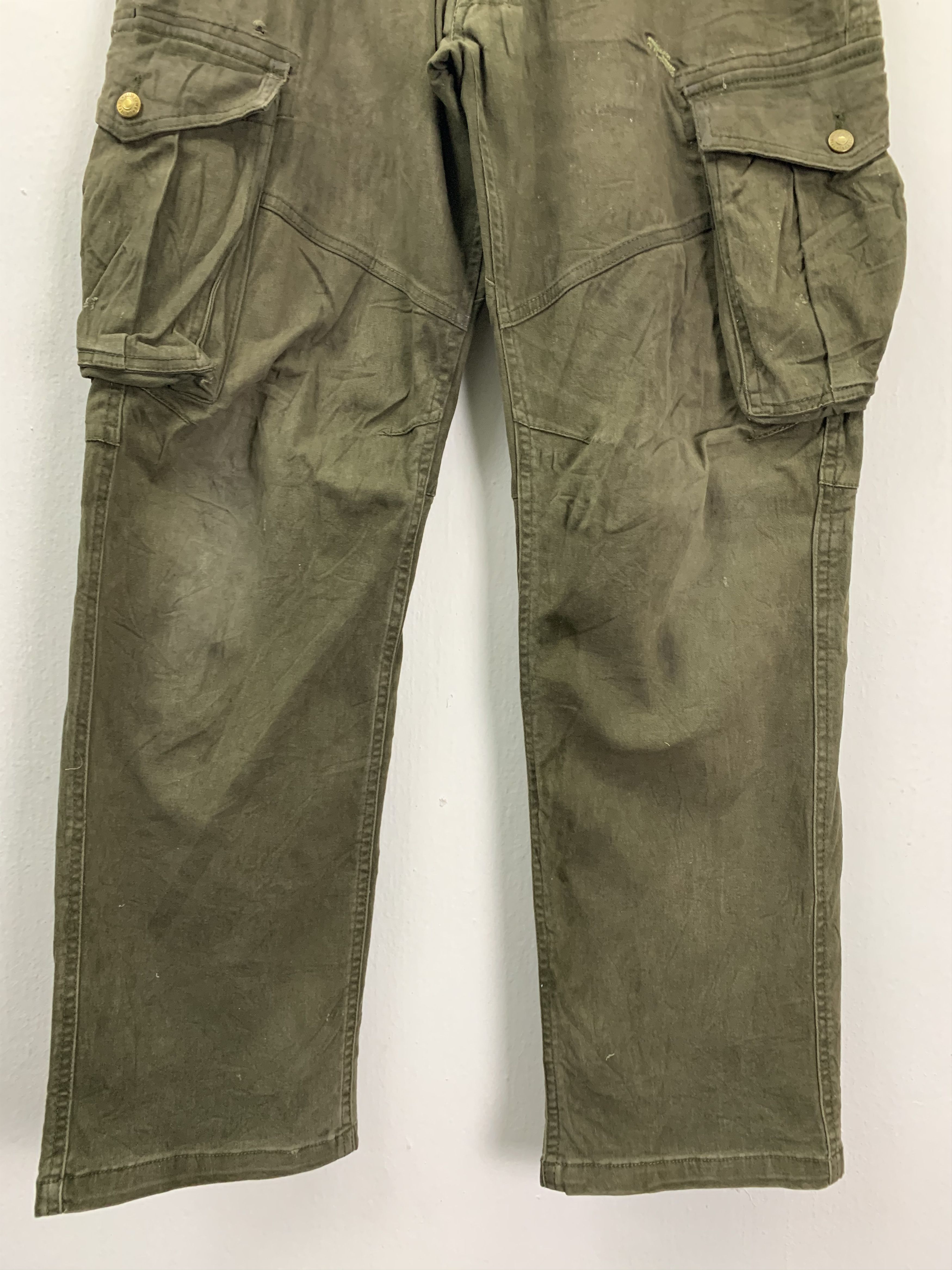 Japanese Brand Japan stripe GERIDE tactical cargo multipocket pants #133 Size US 35 - 4 Thumbnail