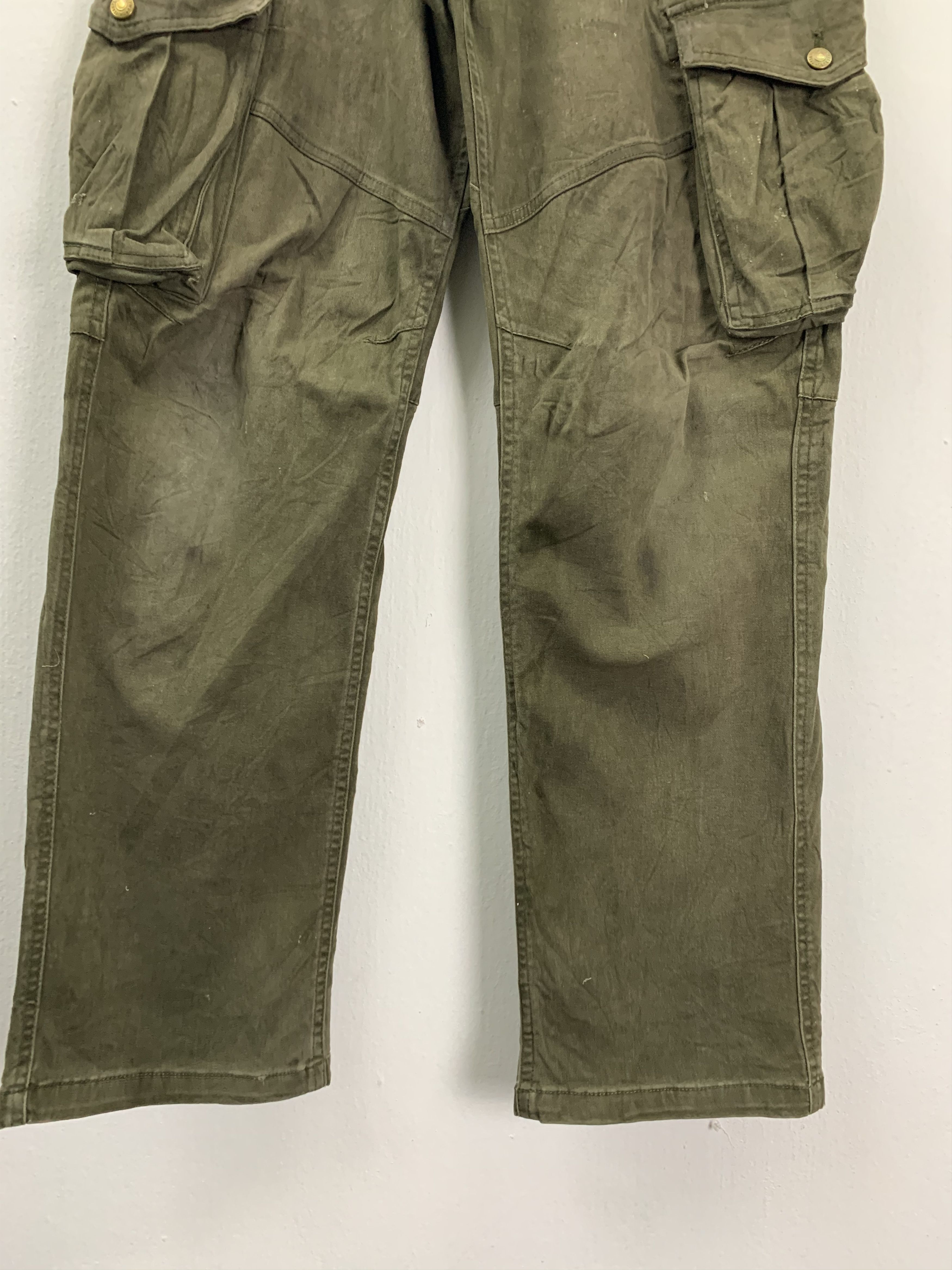 Japanese Brand Japan stripe GERIDE tactical cargo multipocket pants #133 Size US 35 - 9 Thumbnail