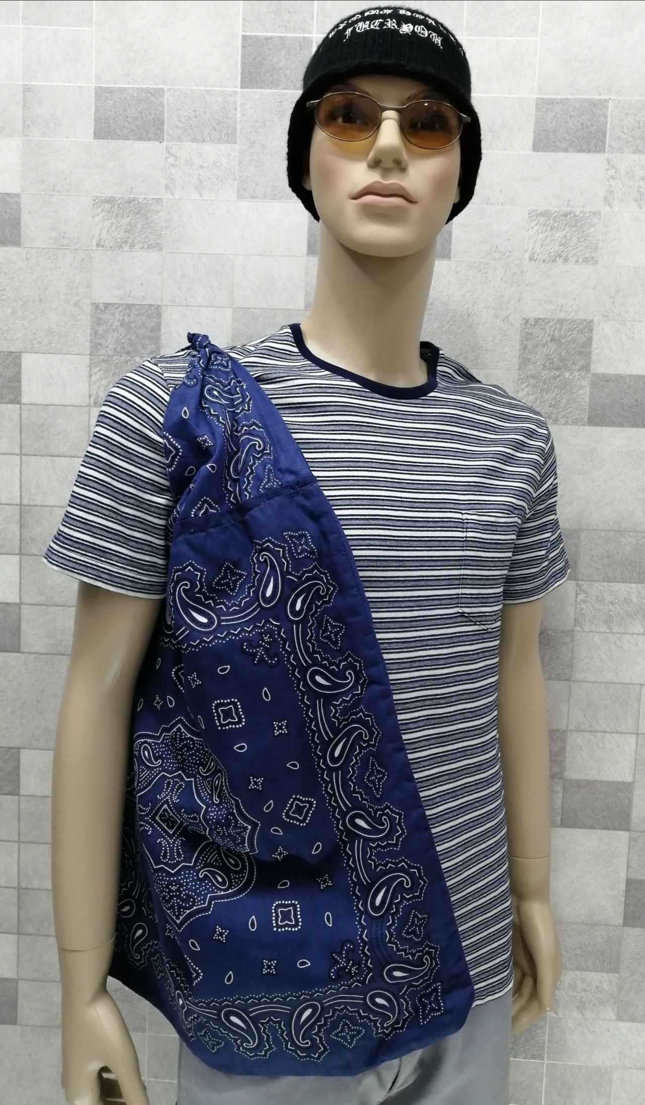 Indigo 💥RARE💥Bandana Paisley Shoulder Tote Inspired By Kapital Size ONE SIZE - 1 Thumbnail