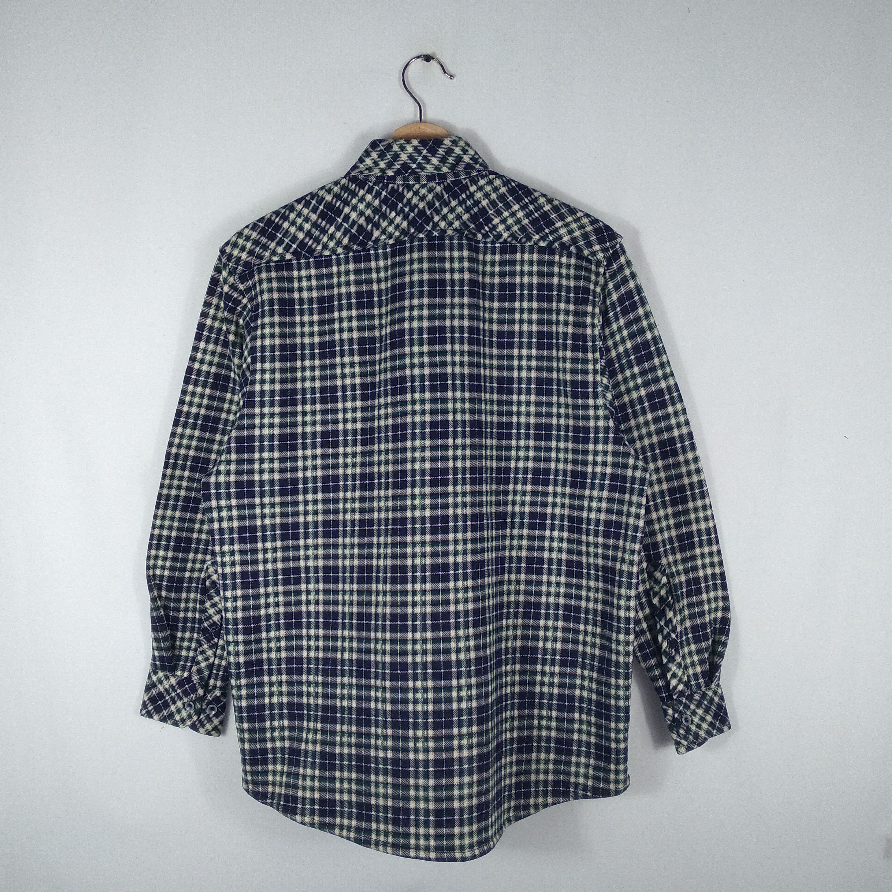 Designer × Vintage Sablina Valentino Checkerboard Full Buttons Winter Shirts Size US L / EU 52-54 / 3 - 5 Thumbnail