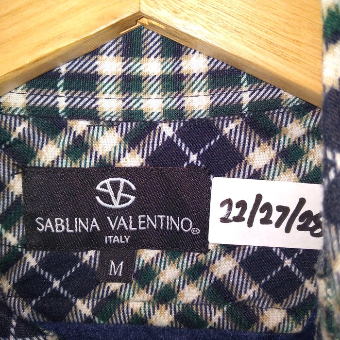 Vintage Sablina Valentino Checkerboard Full Buttons Winter Shirts | Grailed