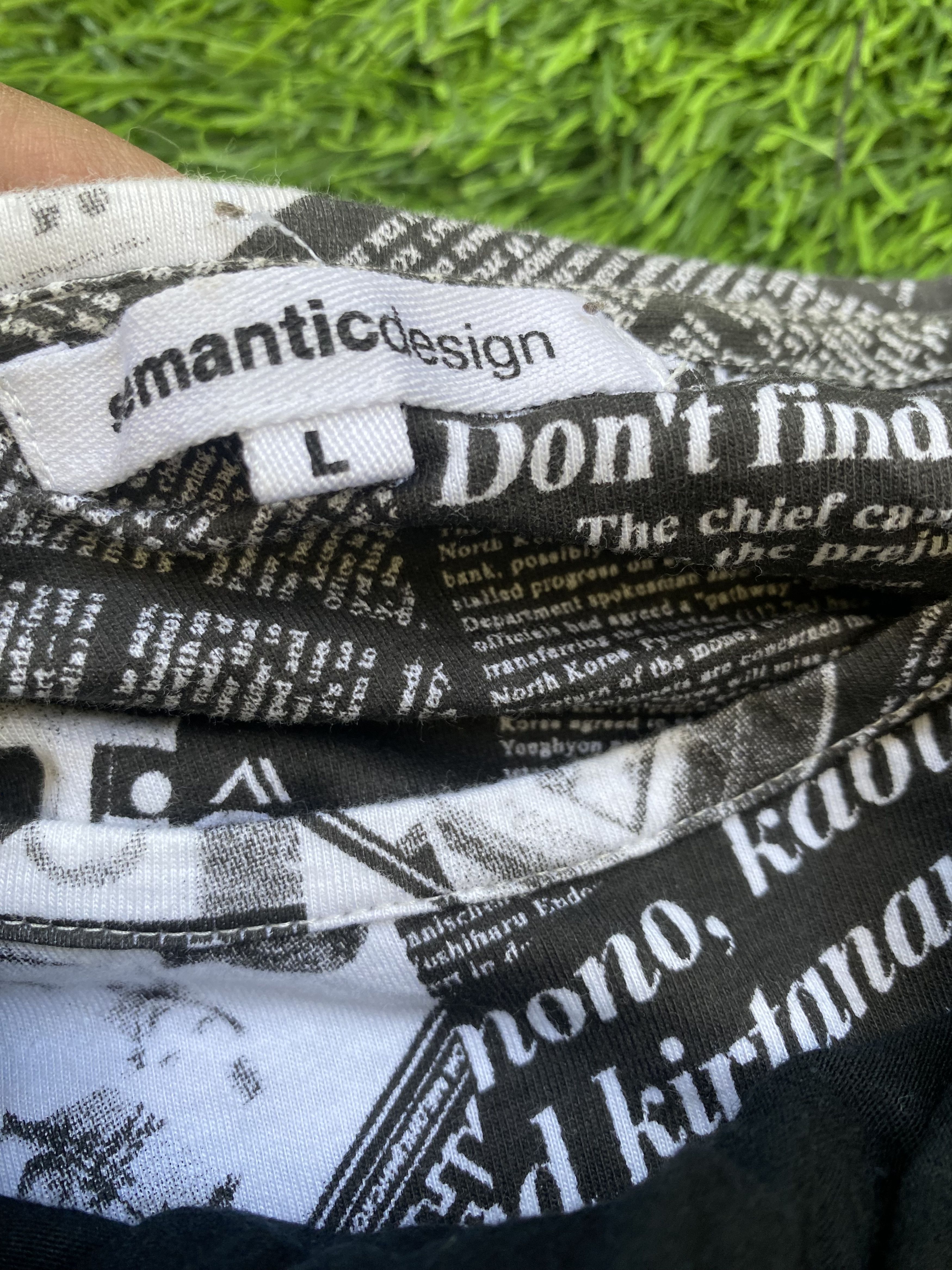 If Six Was Nine × Japanese Brand Semantic Design Magazine Harajuku Style Bondage Longsleeve Size M / US 6-8 / IT 42-44 - 3 Thumbnail