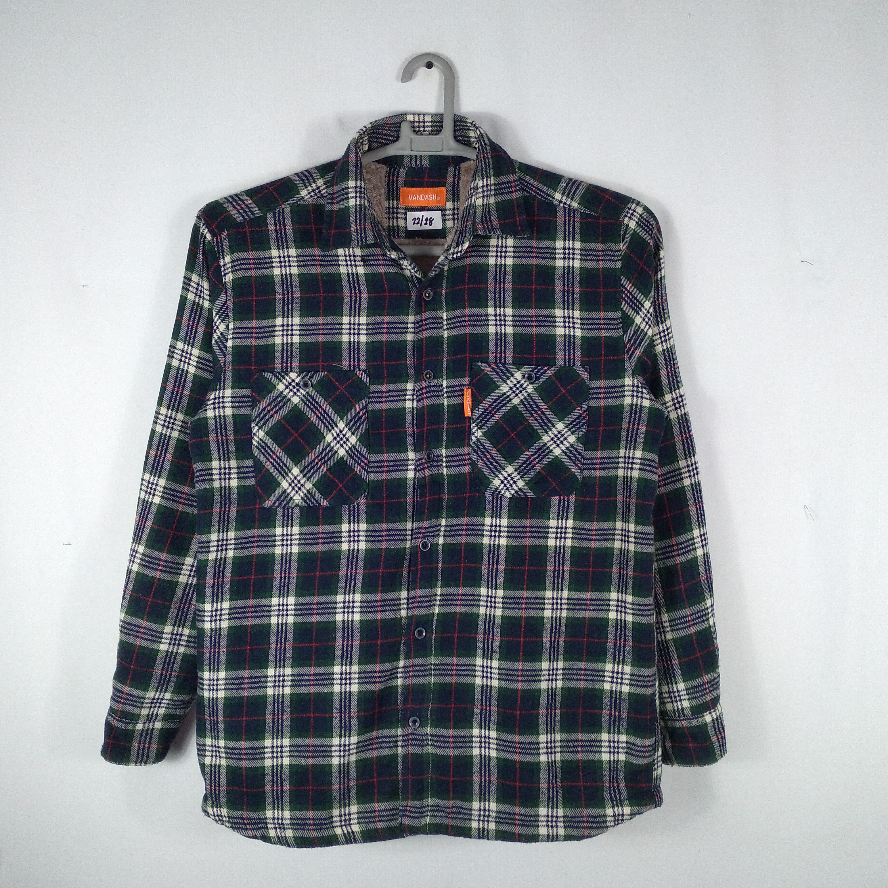 Vintage Vandash Winter Buttons Flannel