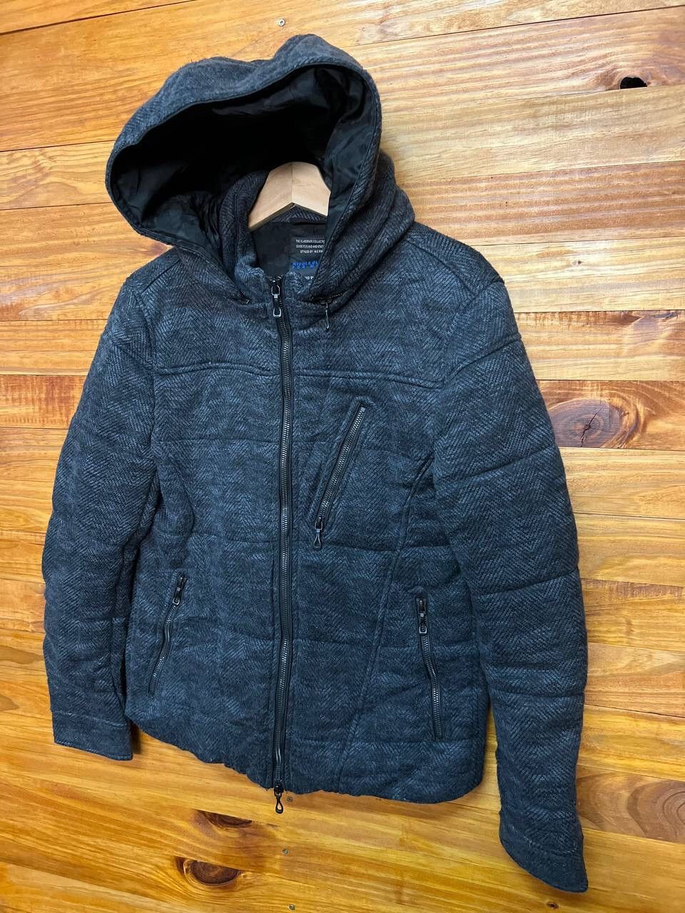 Japanese Brand NICOLE CLUB FOR MEN WOOL PUFFER JACKET Size US M / EU 48-50 / 2 - 3 Thumbnail