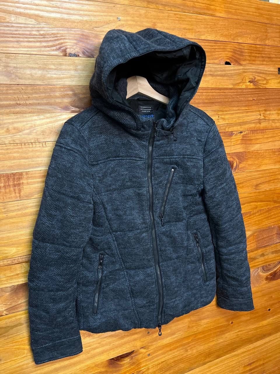 Japanese Brand NICOLE CLUB FOR MEN WOOL PUFFER JACKET Size US M / EU 48-50 / 2 - 2 Thumbnail