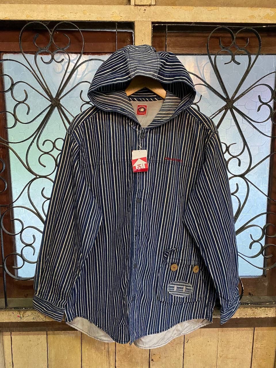 Japanese Brand Vintage Drugstore Hoodie Denim Size US L / EU 52-54 / 3 - 3 Thumbnail