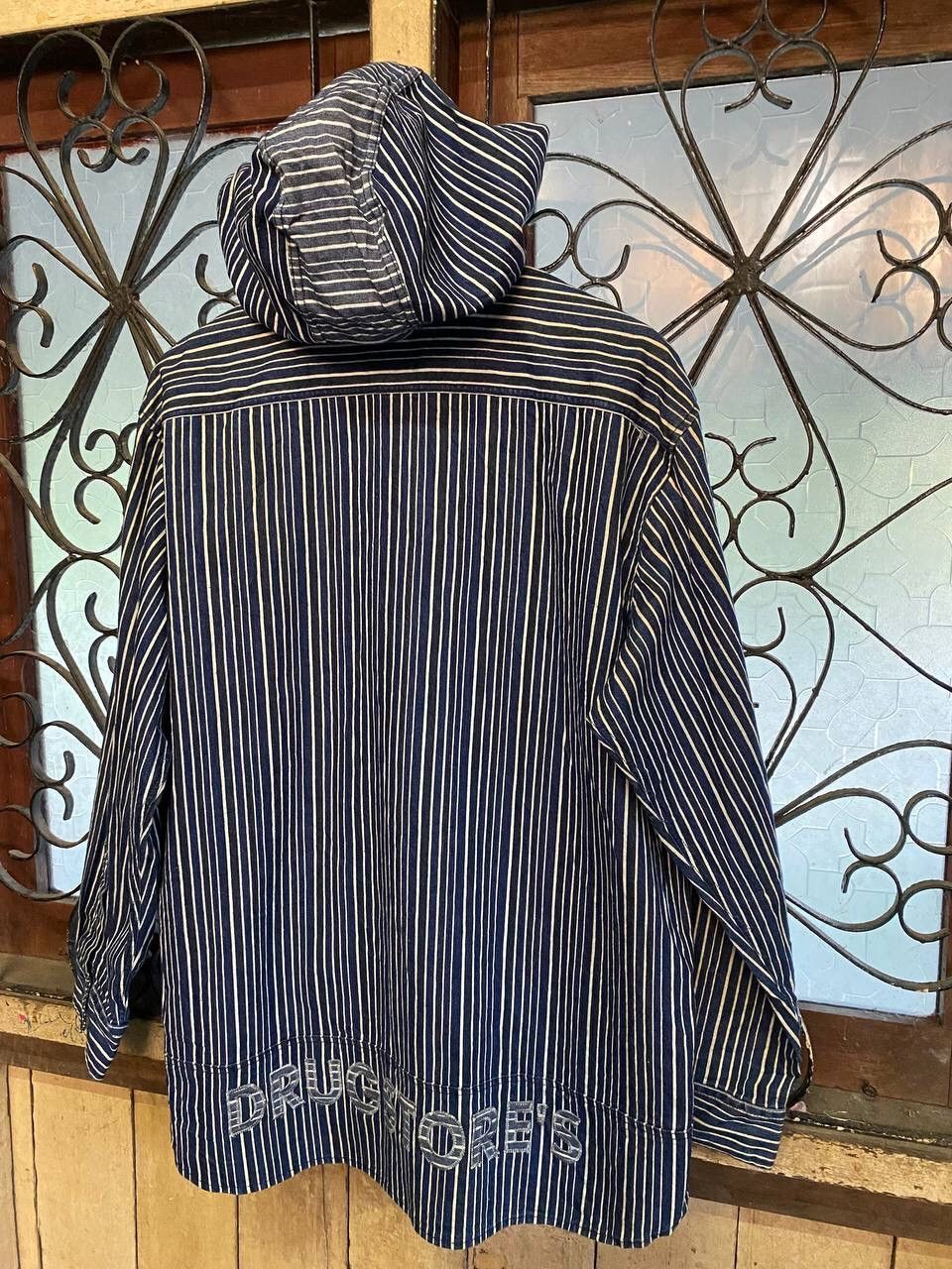 Japanese Brand Vintage Drugstore Hoodie Denim Size US L / EU 52-54 / 3 - 11 Thumbnail