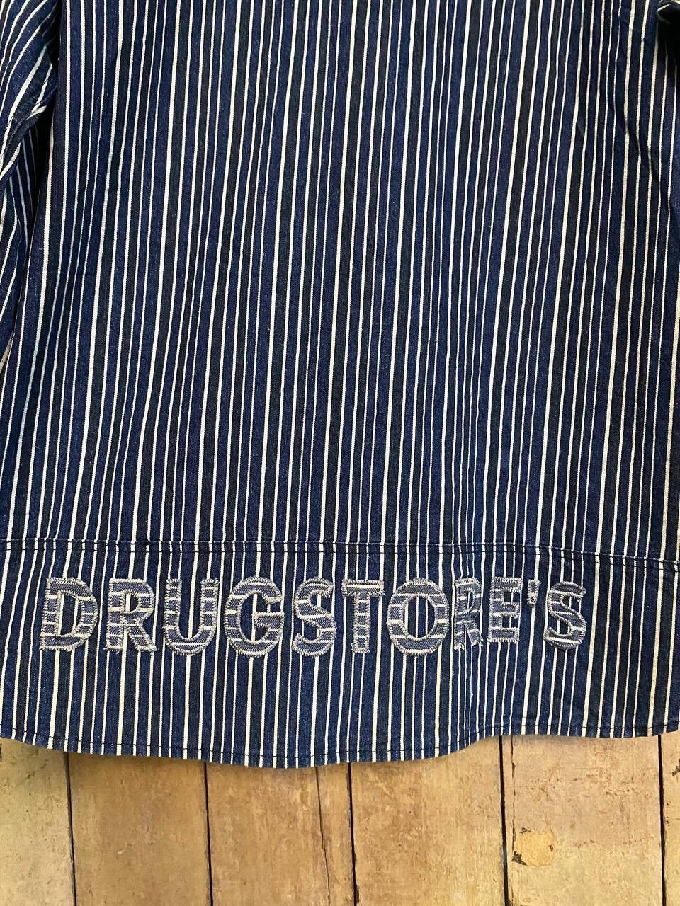 Japanese Brand Vintage Drugstore Hoodie Denim Size US L / EU 52-54 / 3 - 12 Thumbnail