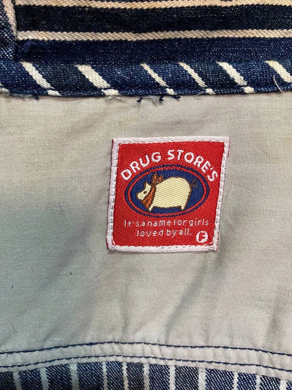 Japanese Brand Vintage Drugstore Hoodie Denim Size US L / EU 52-54 / 3 - 14 Thumbnail