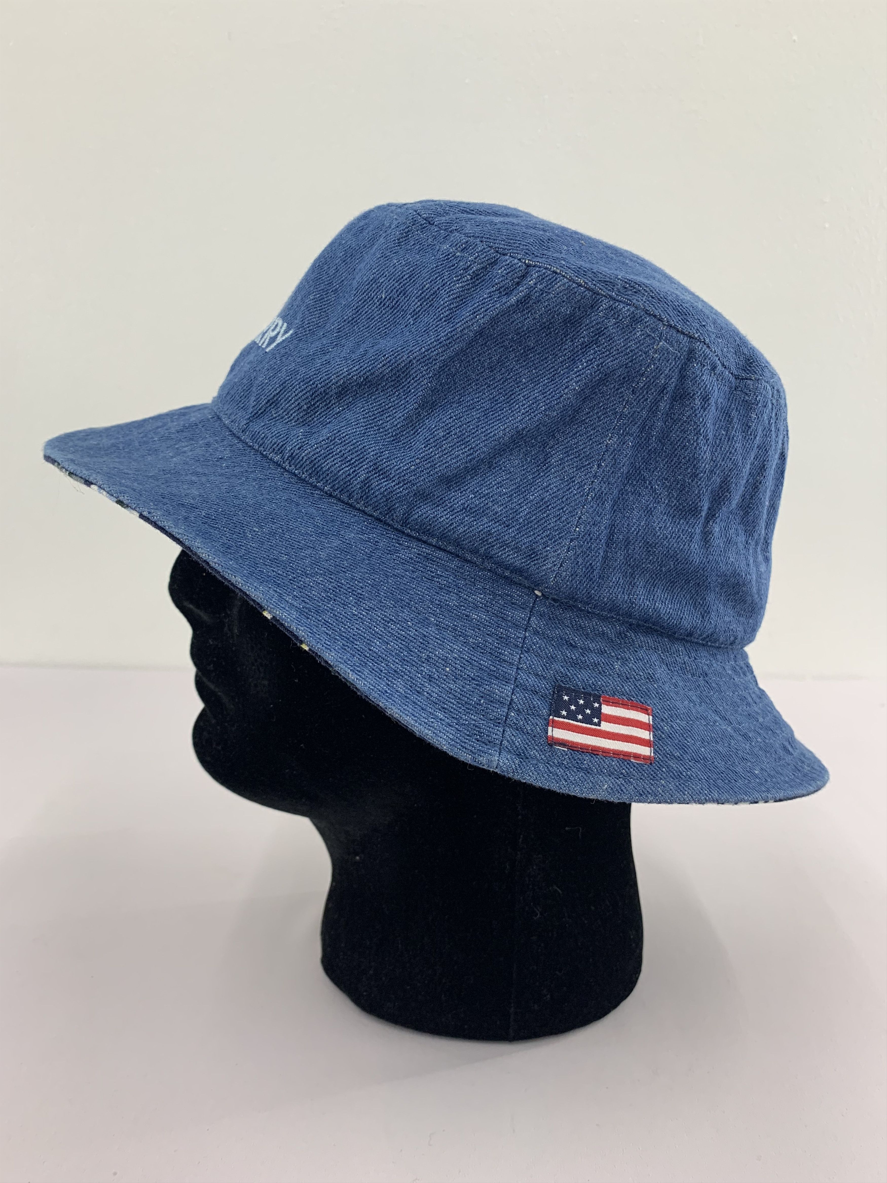 Vintage Gerry Embroidered American Flag Bucket Hats - S3034 Size ONE SIZE - 3 Thumbnail