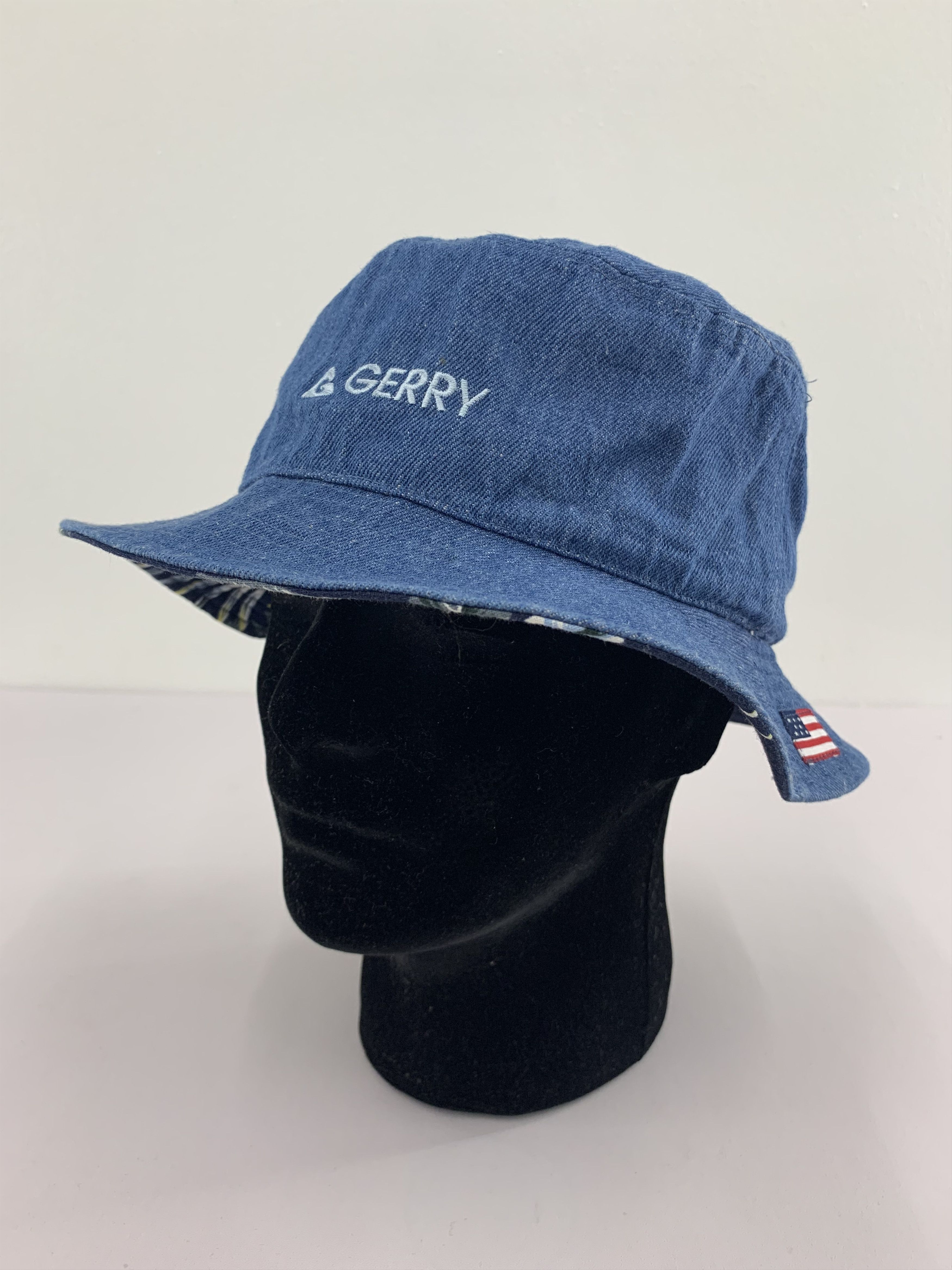 Vintage Gerry Embroidered American Flag Bucket Hats - S3034 Size ONE SIZE - 1 Thumbnail