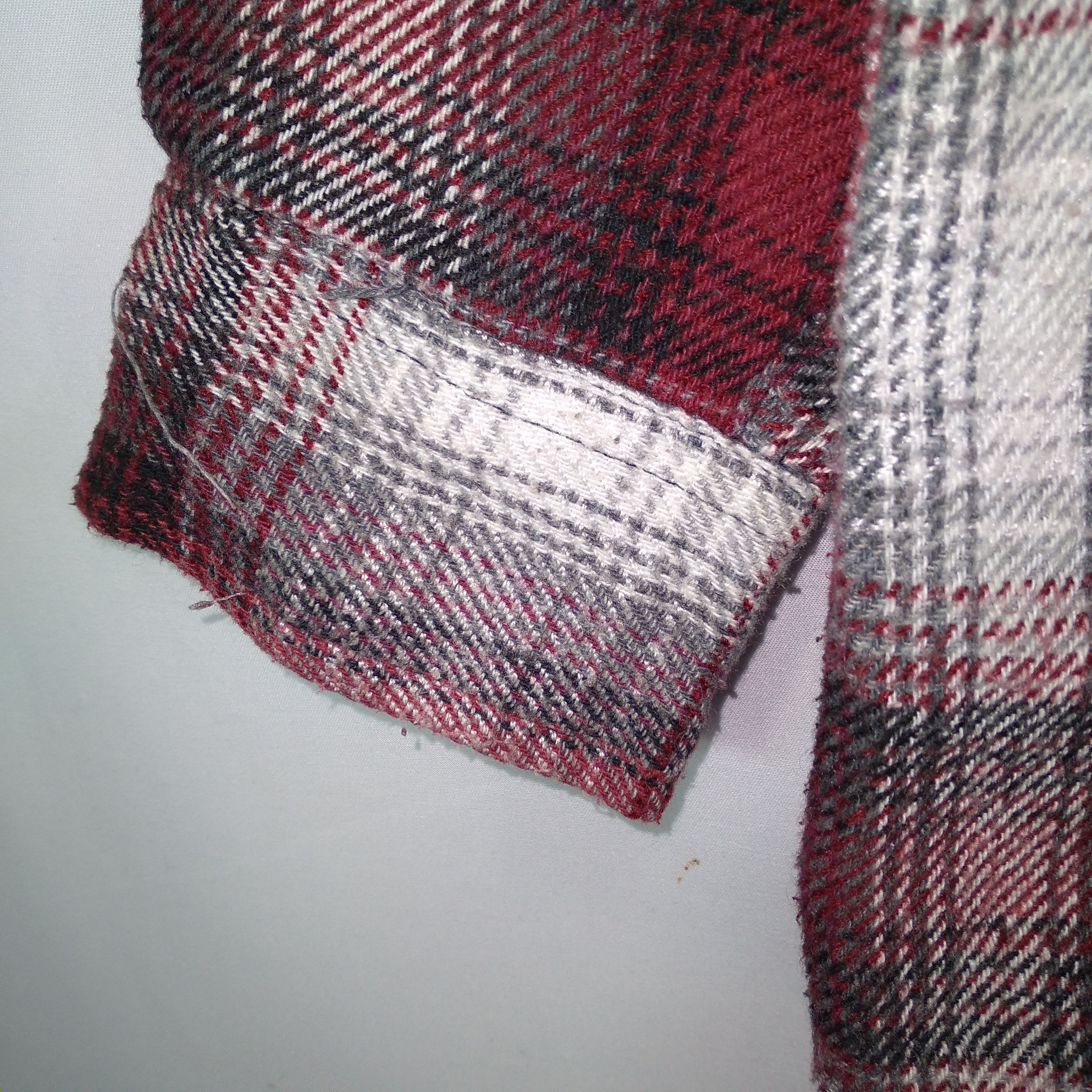 Designer × Flannel Italian Sablina Valentino Checkerboard Full Button Flannel Size US L / EU 52-54 / 3 - 7 Thumbnail