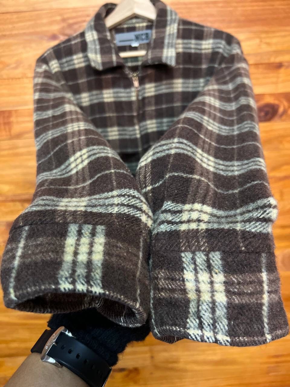 Japanese Brand NCB WOOL PLAID JACKET Size US L / EU 52-54 / 3 - 8 Thumbnail