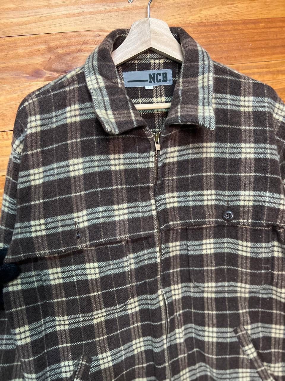 Japanese Brand NCB WOOL PLAID JACKET Size US L / EU 52-54 / 3 - 6 Thumbnail