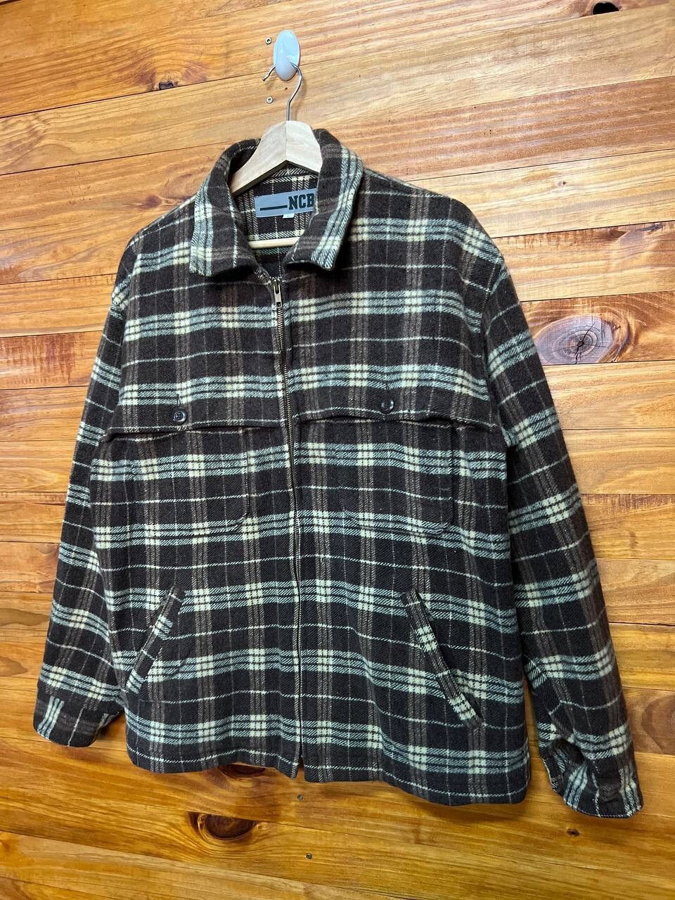 Japanese Brand NCB WOOL PLAID JACKET Size US L / EU 52-54 / 3 - 3 Thumbnail