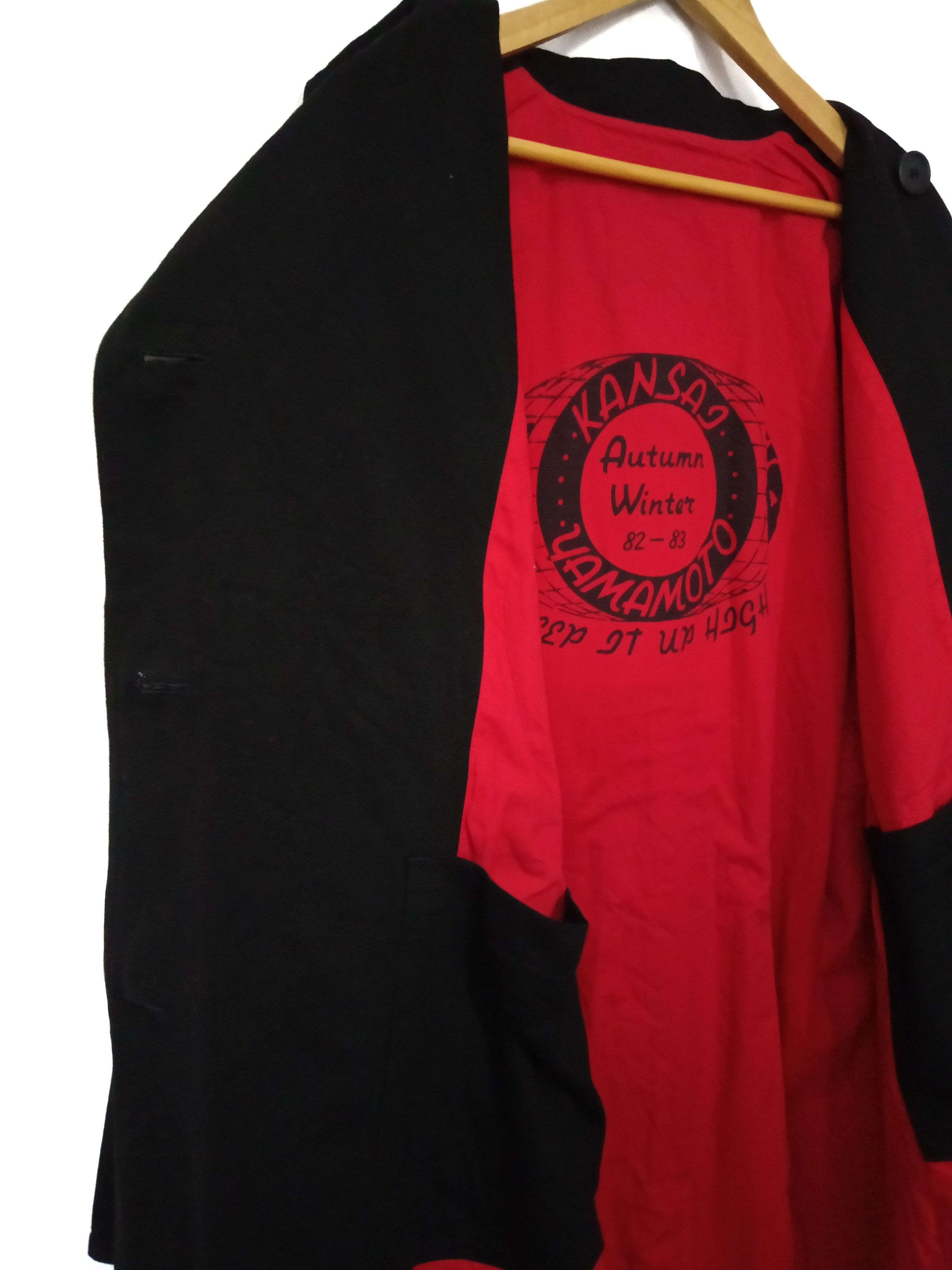 Kansai Yamamoto × Vintage VTG KANSAI YAMAMOTO A/W 82-83 LONG JACKET Size US L / EU 52-54 / 3 - 3 Thumbnail