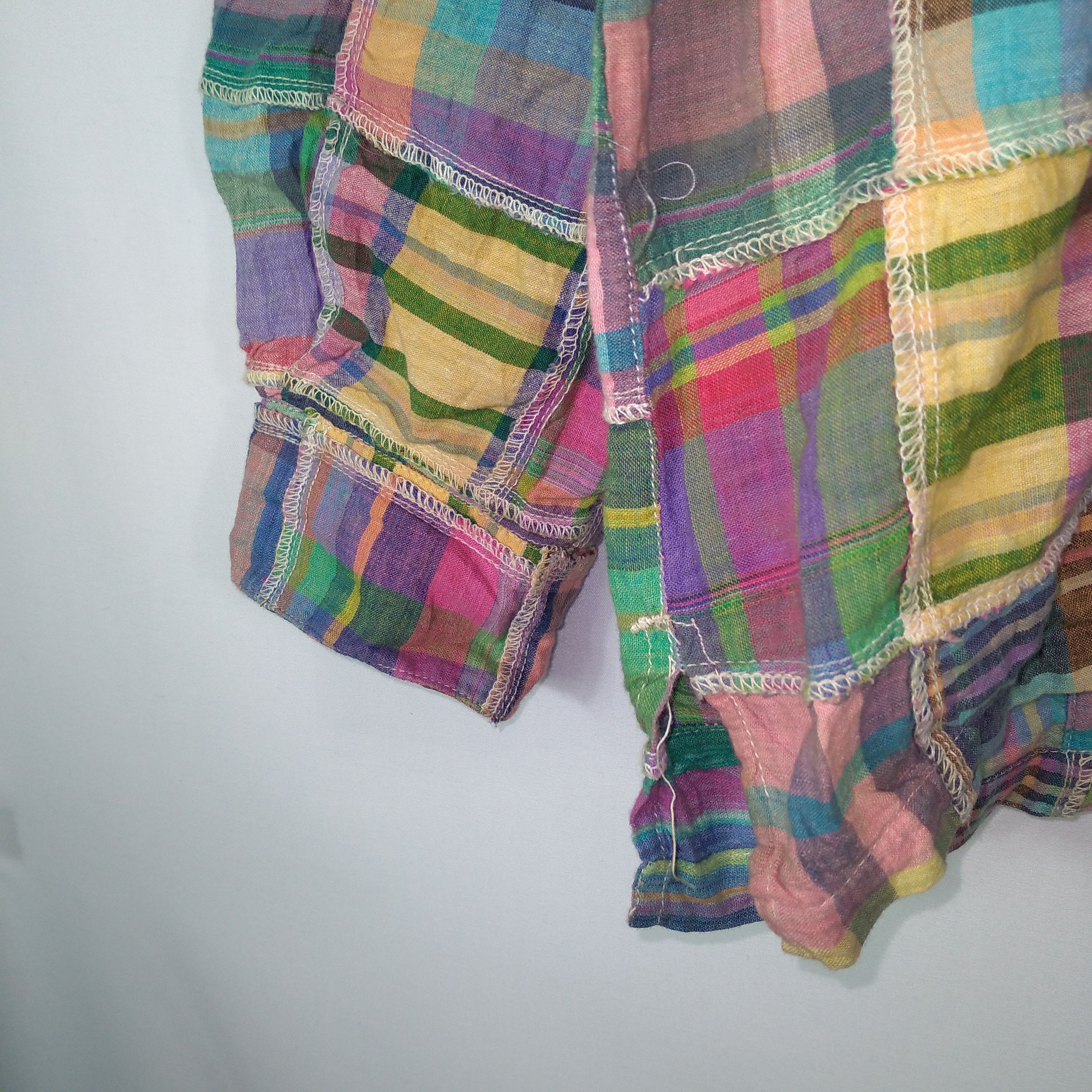 Japanese Brand × Vintage India Ethnic Dodges Colourful Patchwork Avant Garde Shirts Size US M / EU 48-50 / 2 - 6 Thumbnail