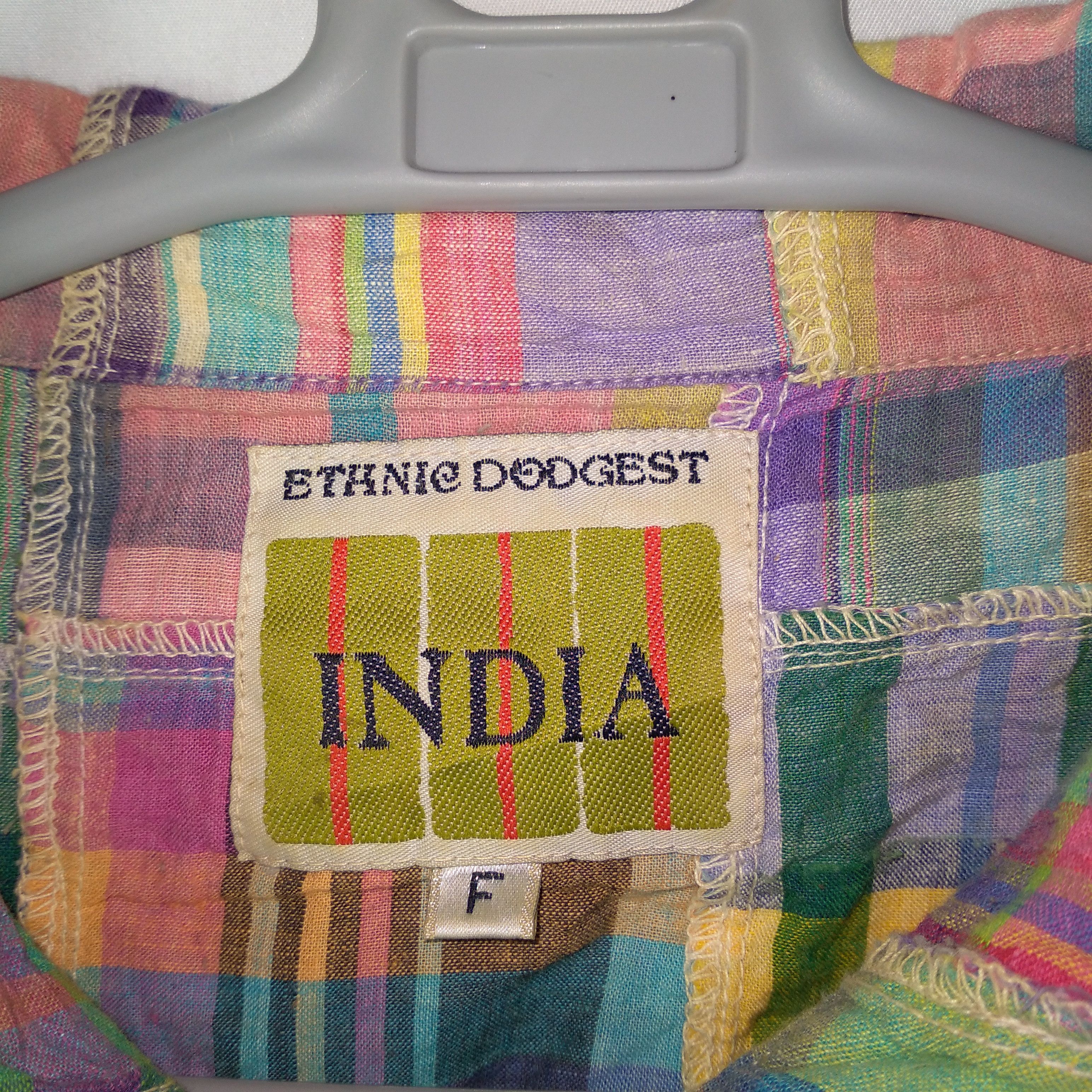 Japanese Brand × Vintage India Ethnic Dodges Colourful Patchwork Avant Garde Shirts Size US M / EU 48-50 / 2 - 8 Thumbnail