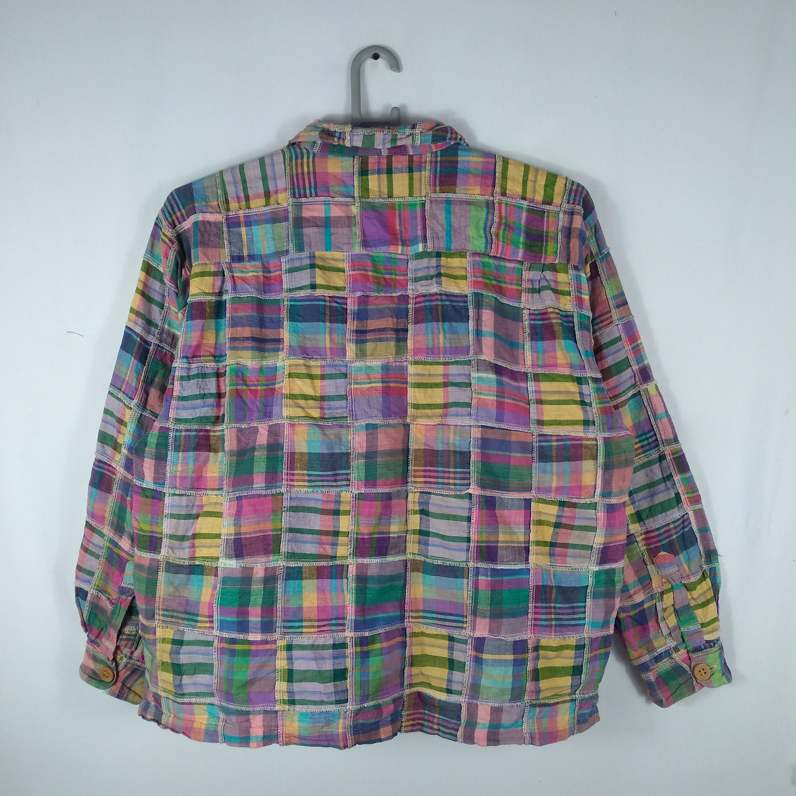 Japanese Brand × Vintage India Ethnic Dodges Colourful Patchwork Avant Garde Shirts Size US M / EU 48-50 / 2 - 4 Thumbnail
