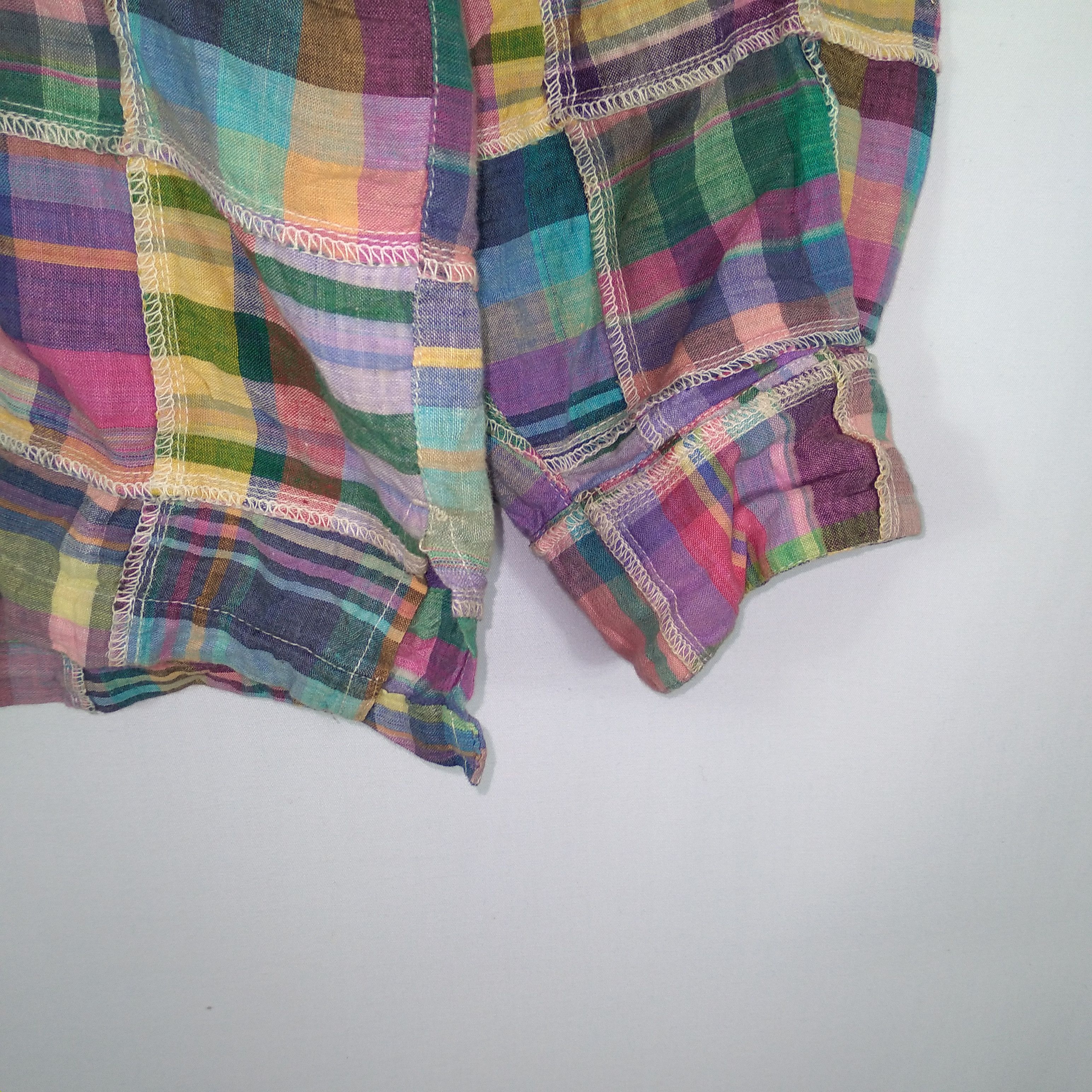 Japanese Brand × Vintage India Ethnic Dodges Colourful Patchwork Avant Garde Shirts Size US M / EU 48-50 / 2 - 5 Thumbnail