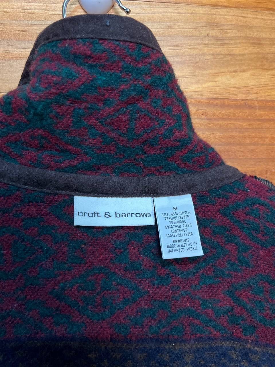 Croft & Barrow VINTAGE CROFT & BARROW NATIVE DESIGN JACKET Size US M / EU 48-50 / 2 - 11 Thumbnail