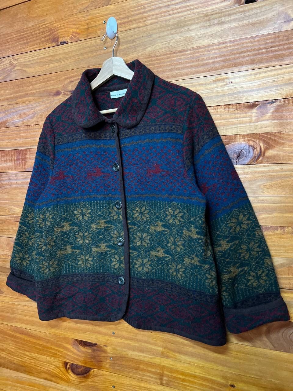 Croft & Barrow VINTAGE CROFT & BARROW NATIVE DESIGN JACKET Size US M / EU 48-50 / 2 - 3 Thumbnail