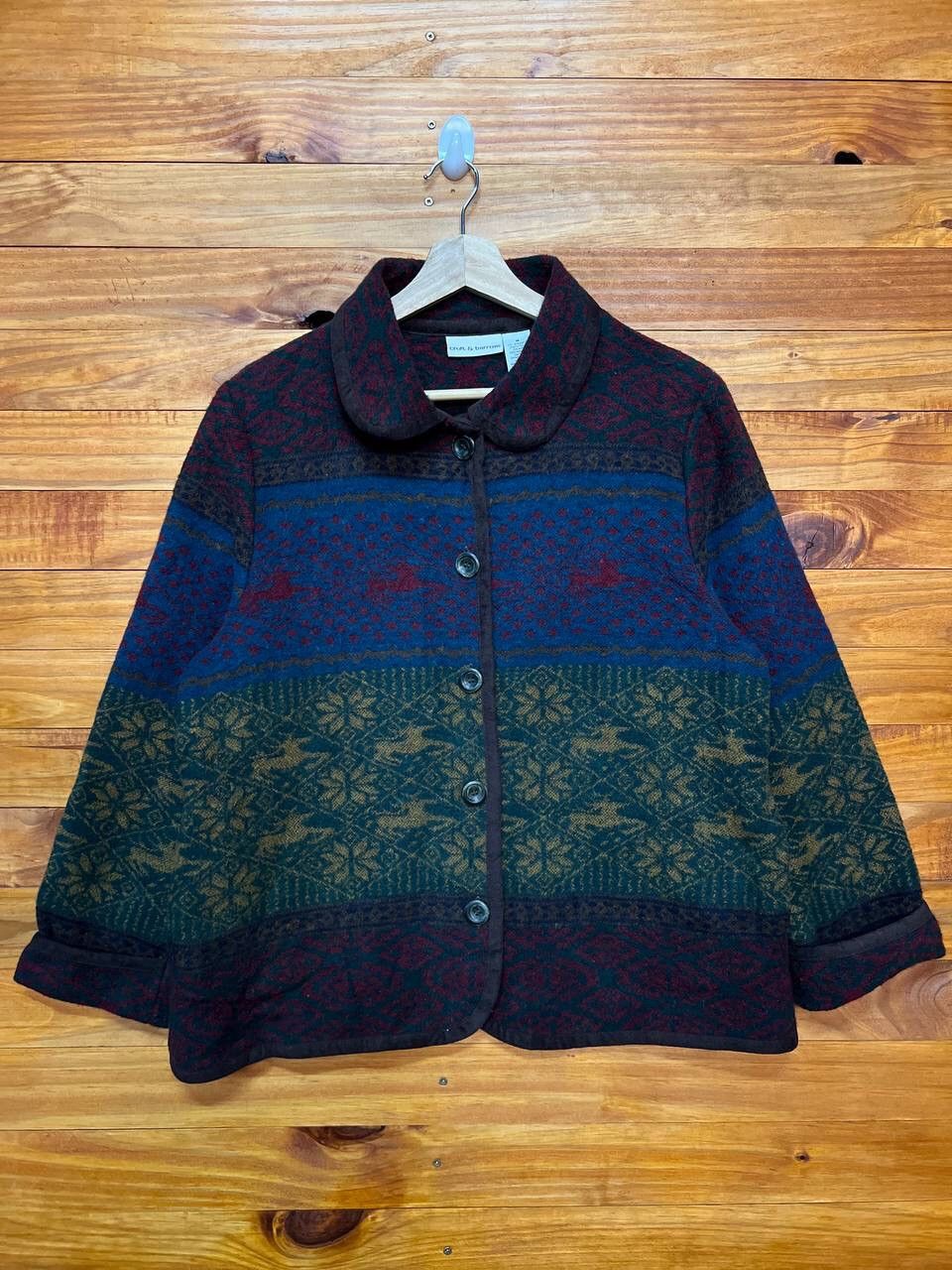image of Croft Barrow x Vintage Croft & Barrow Native Design Jacket, Men's (Size Medium)