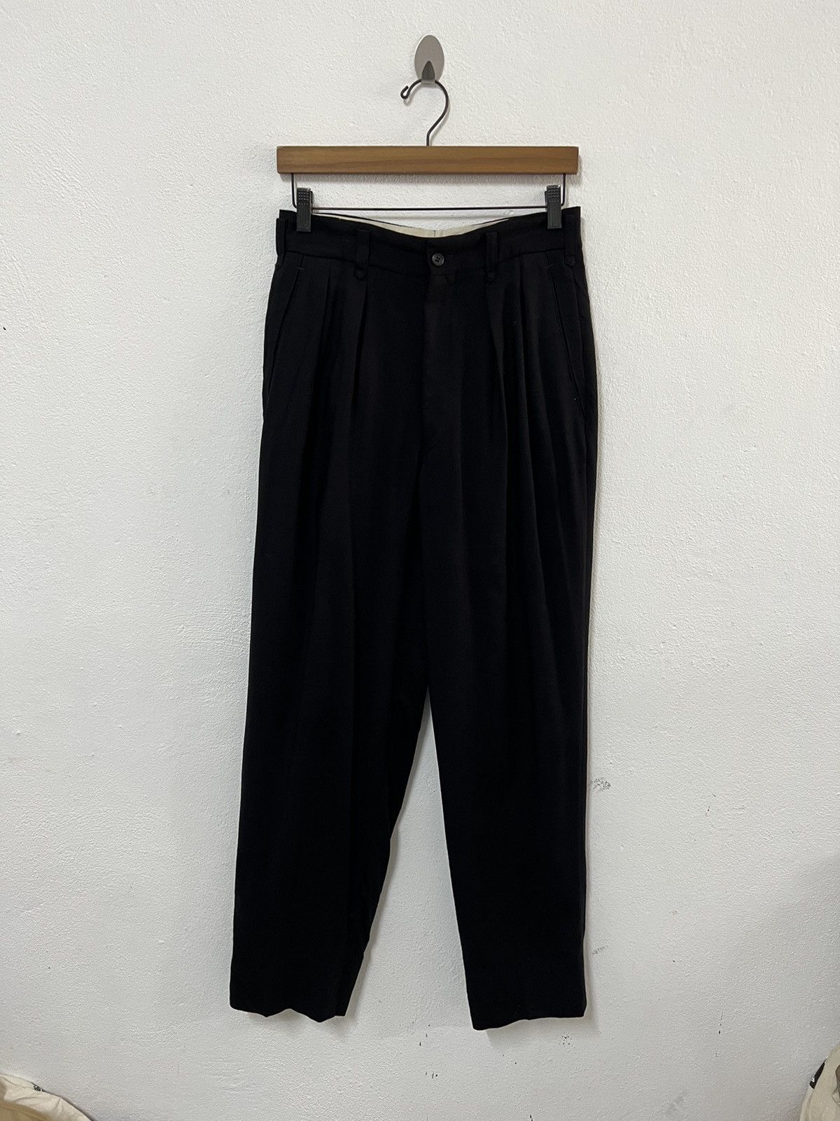 Yohji Yamamoto LQ Ys For Men Baggy Pant Size US 29 - 2 Thumbnail