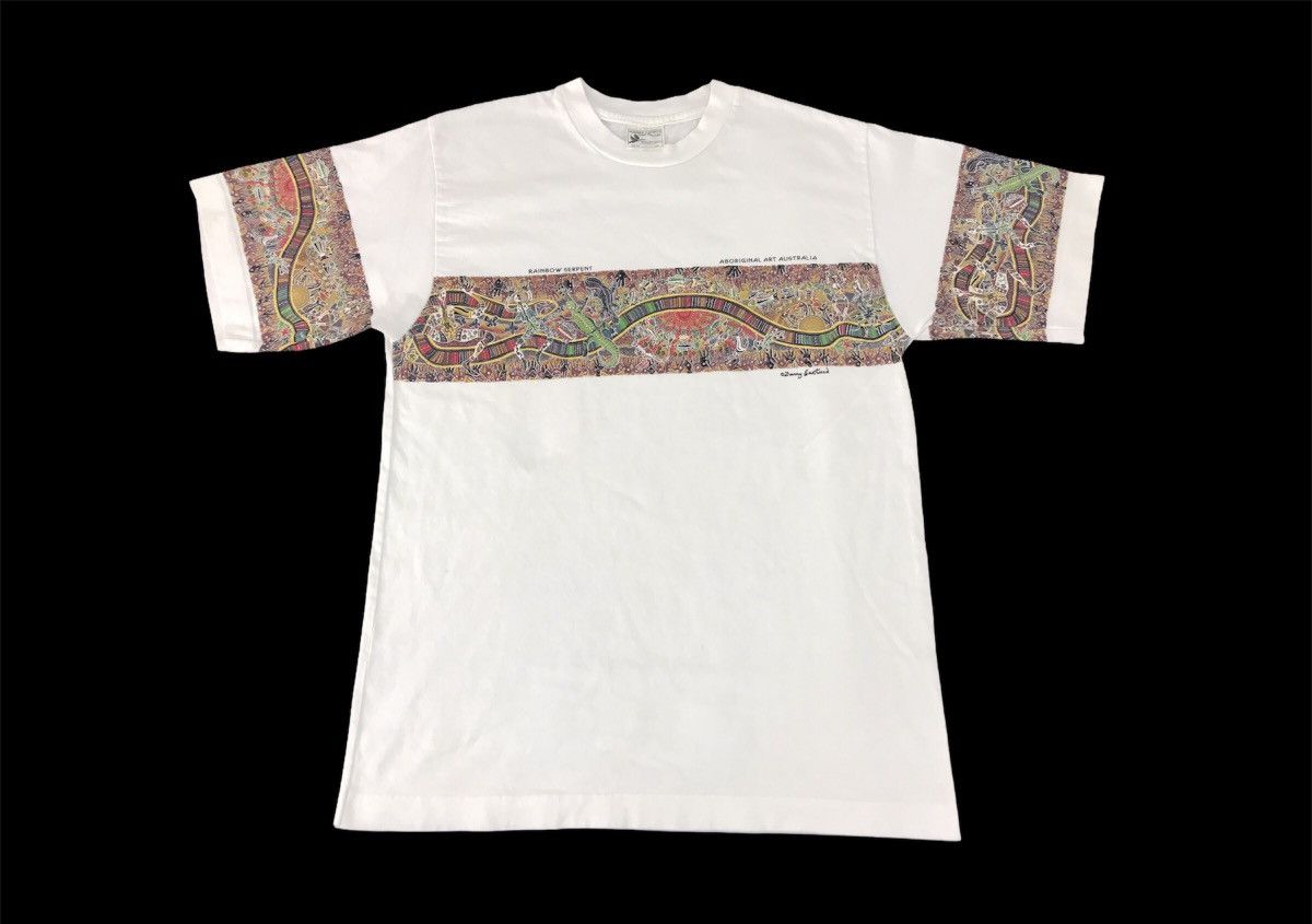 Vintage Danny Westwood Rainbow Serpent Aboriginal Art Tee Size US M / EU 48-50 / 2 - 1 Thumbnail